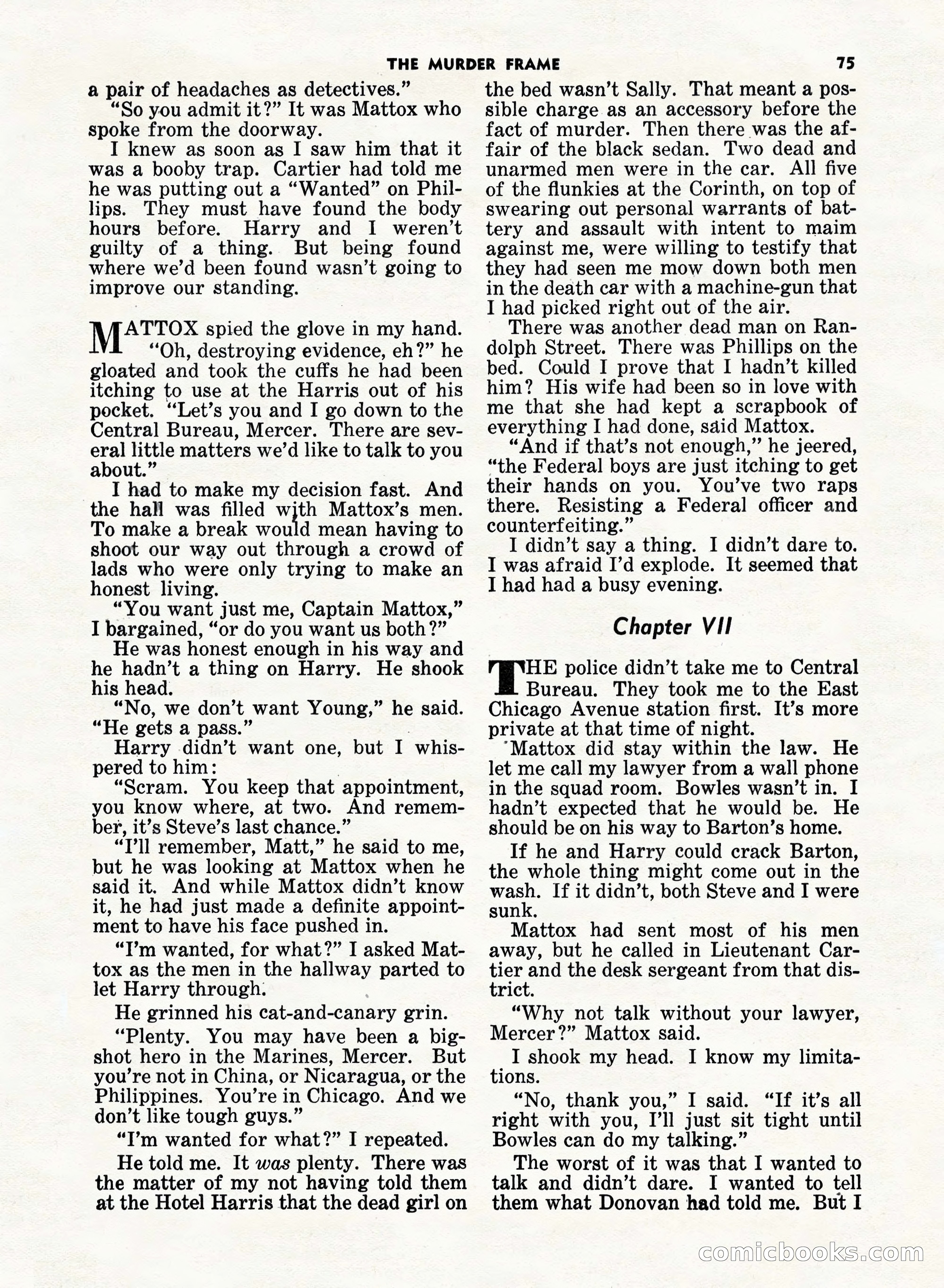 5 Detective Novels Magazine, Fall 1952 — page 75 of 132