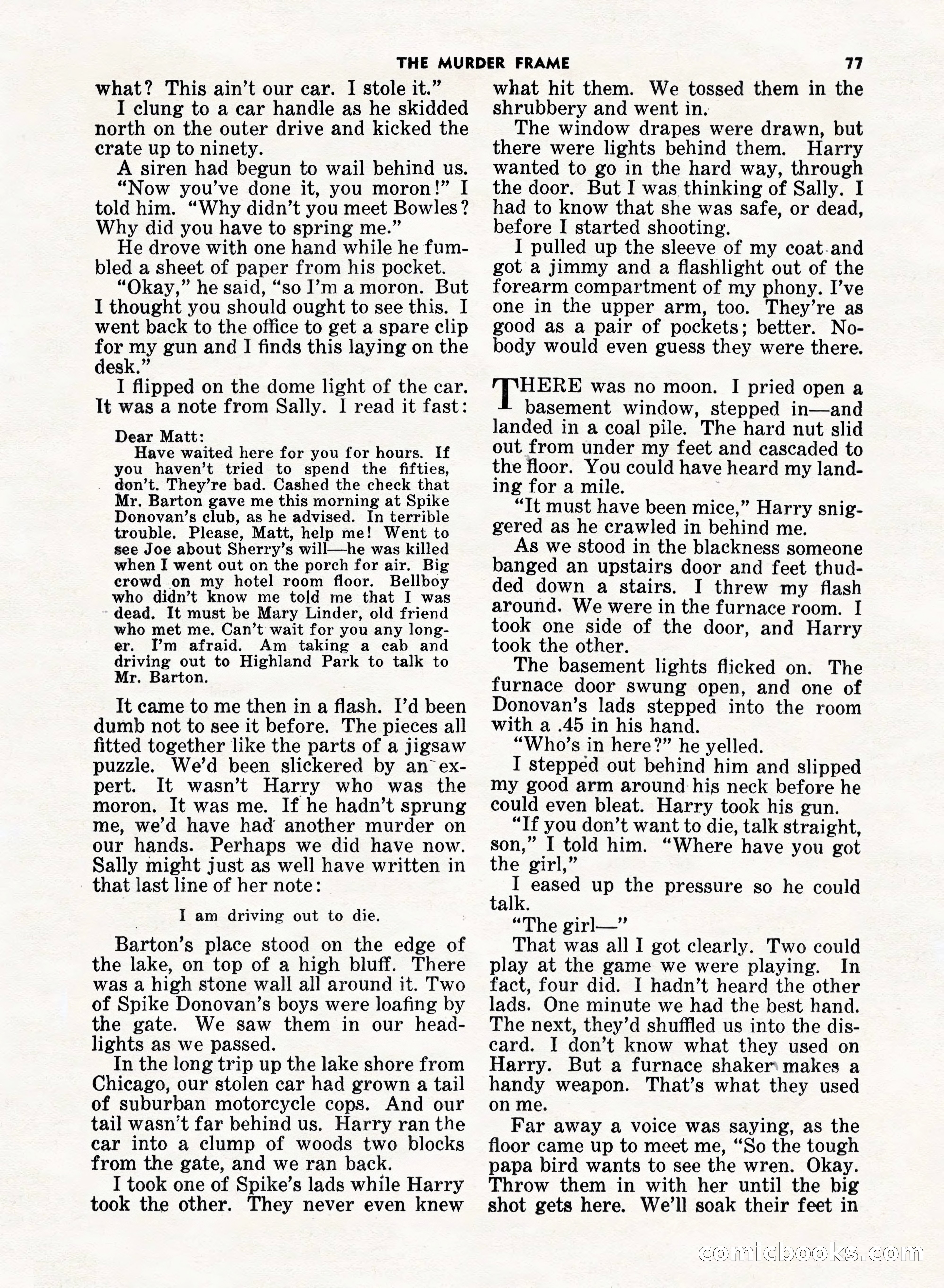 5 Detective Novels Magazine, Fall 1952 — page 77 of 132