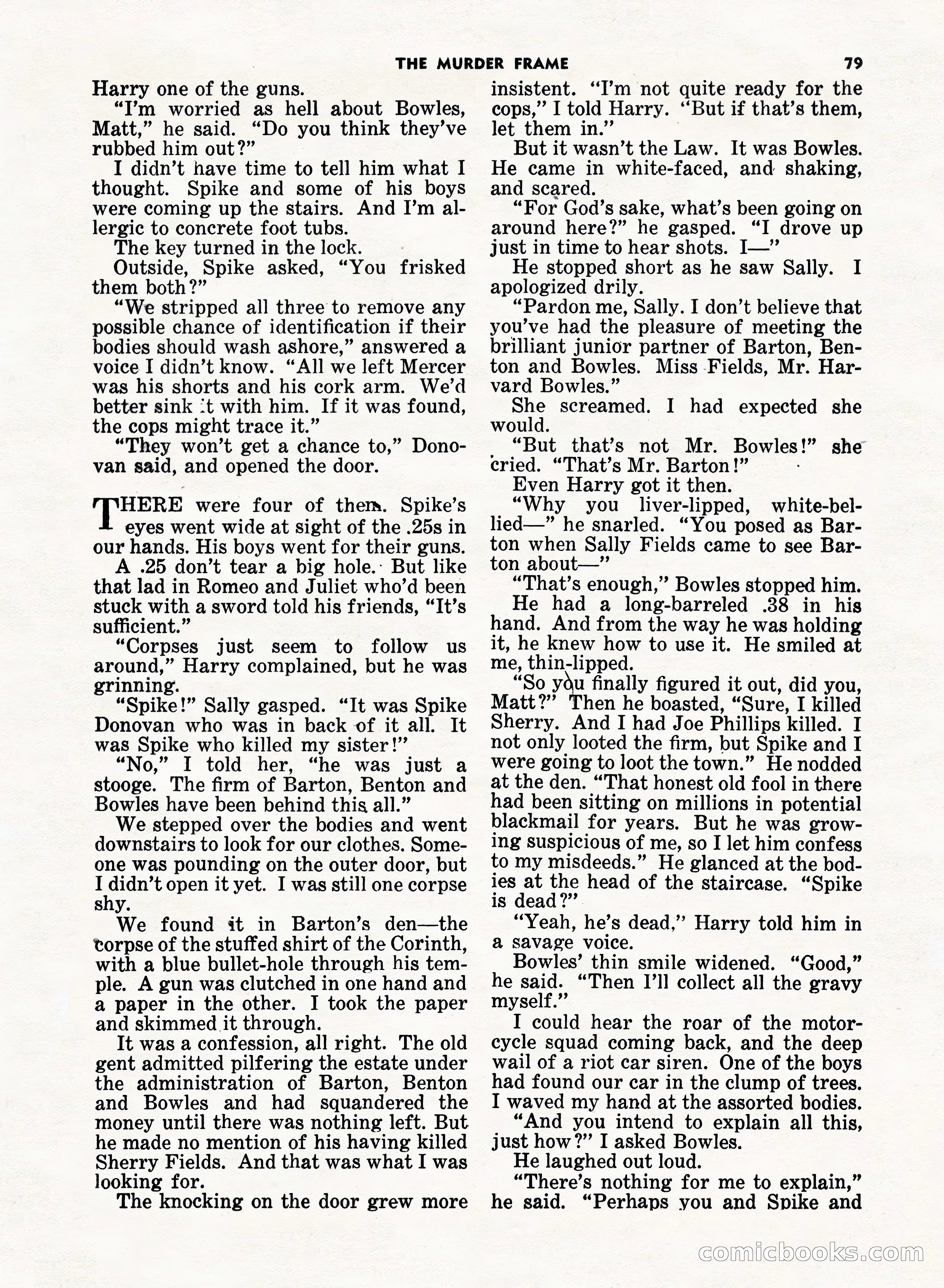 5 Detective Novels Magazine, Fall 1952 — page 79 of 132