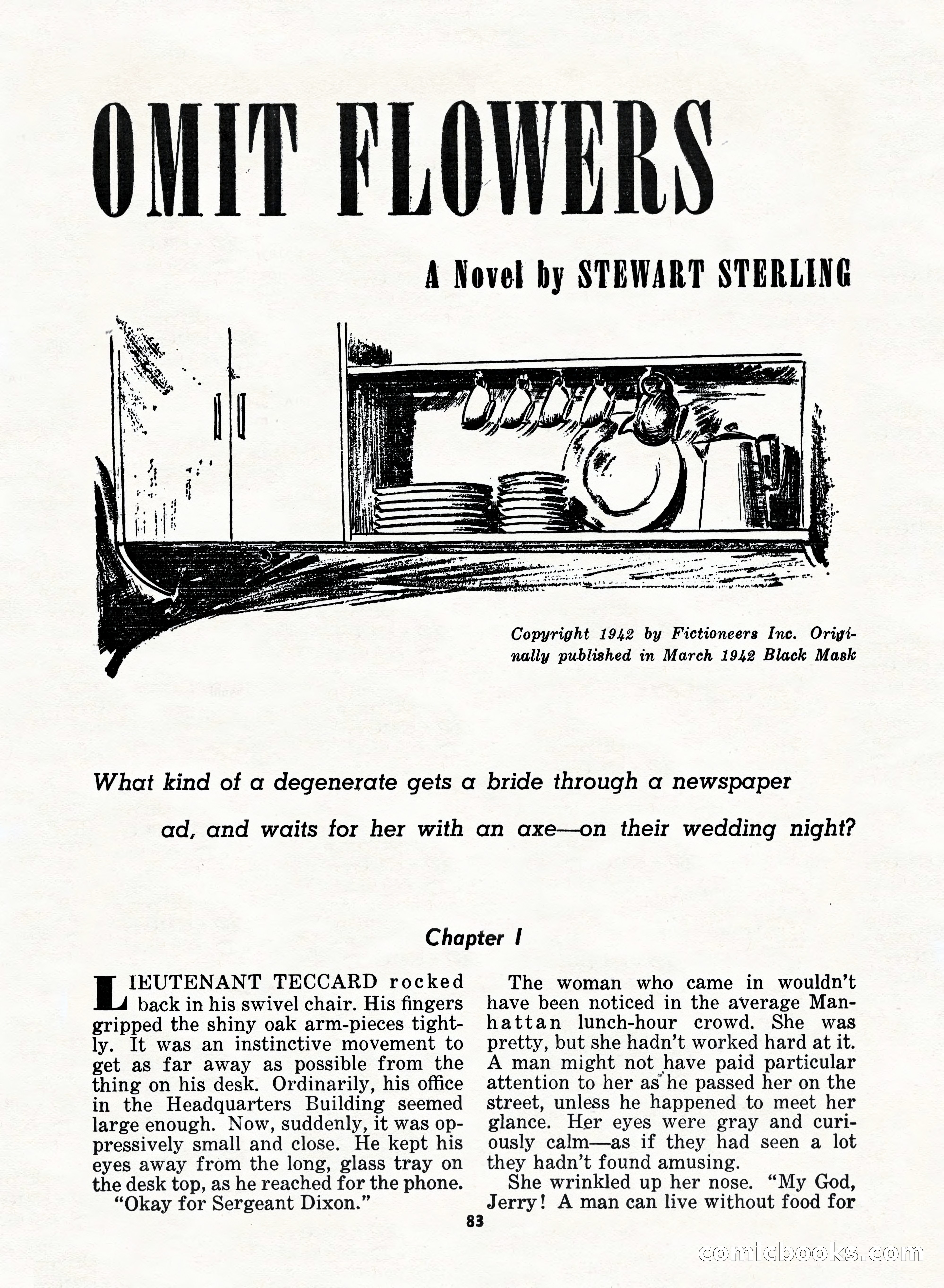 5 Detective Novels Magazine, Fall 1952 — page 83 of 132
