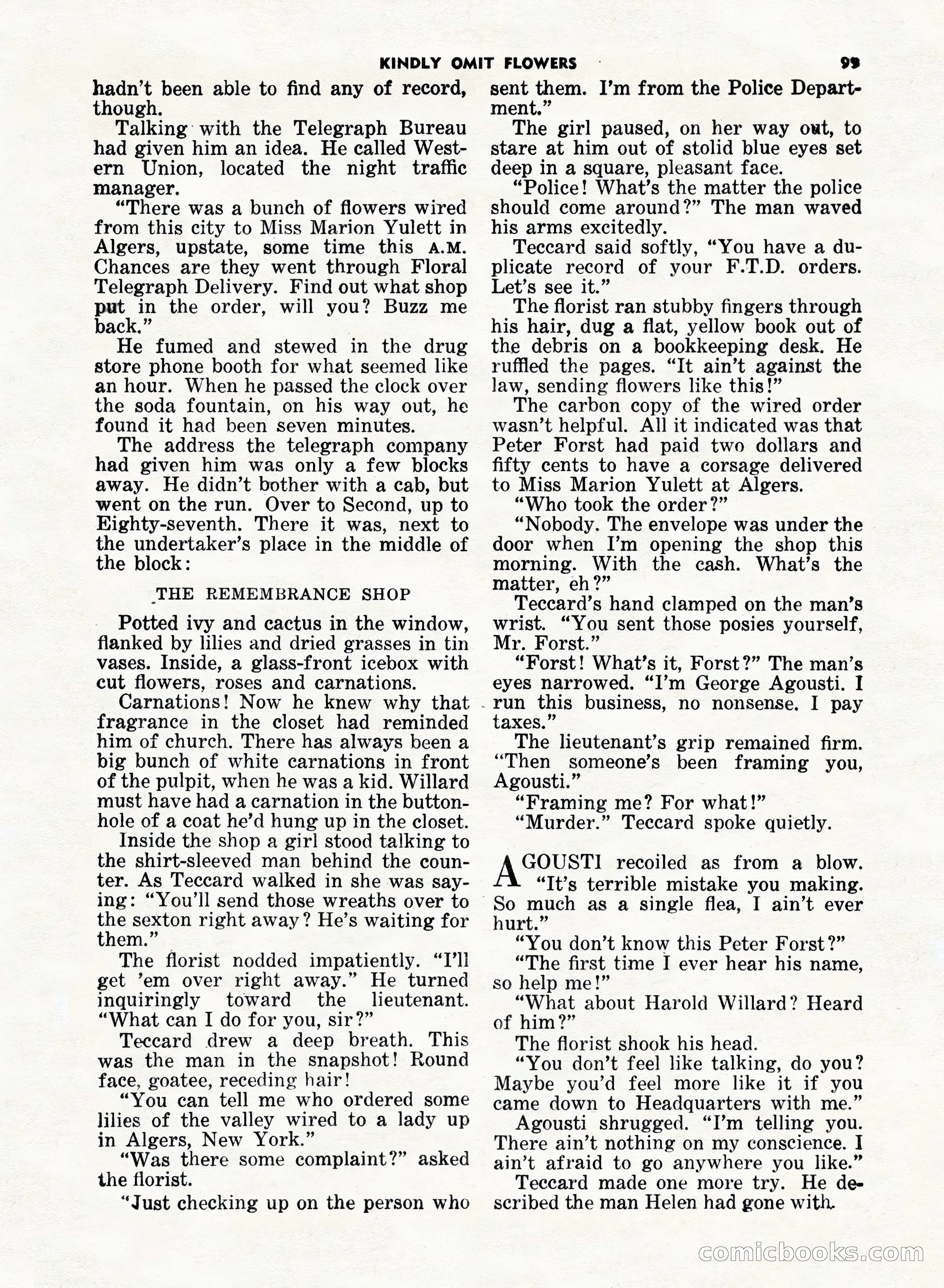 5 Detective Novels Magazine, Fall 1952 — page 99 of 132