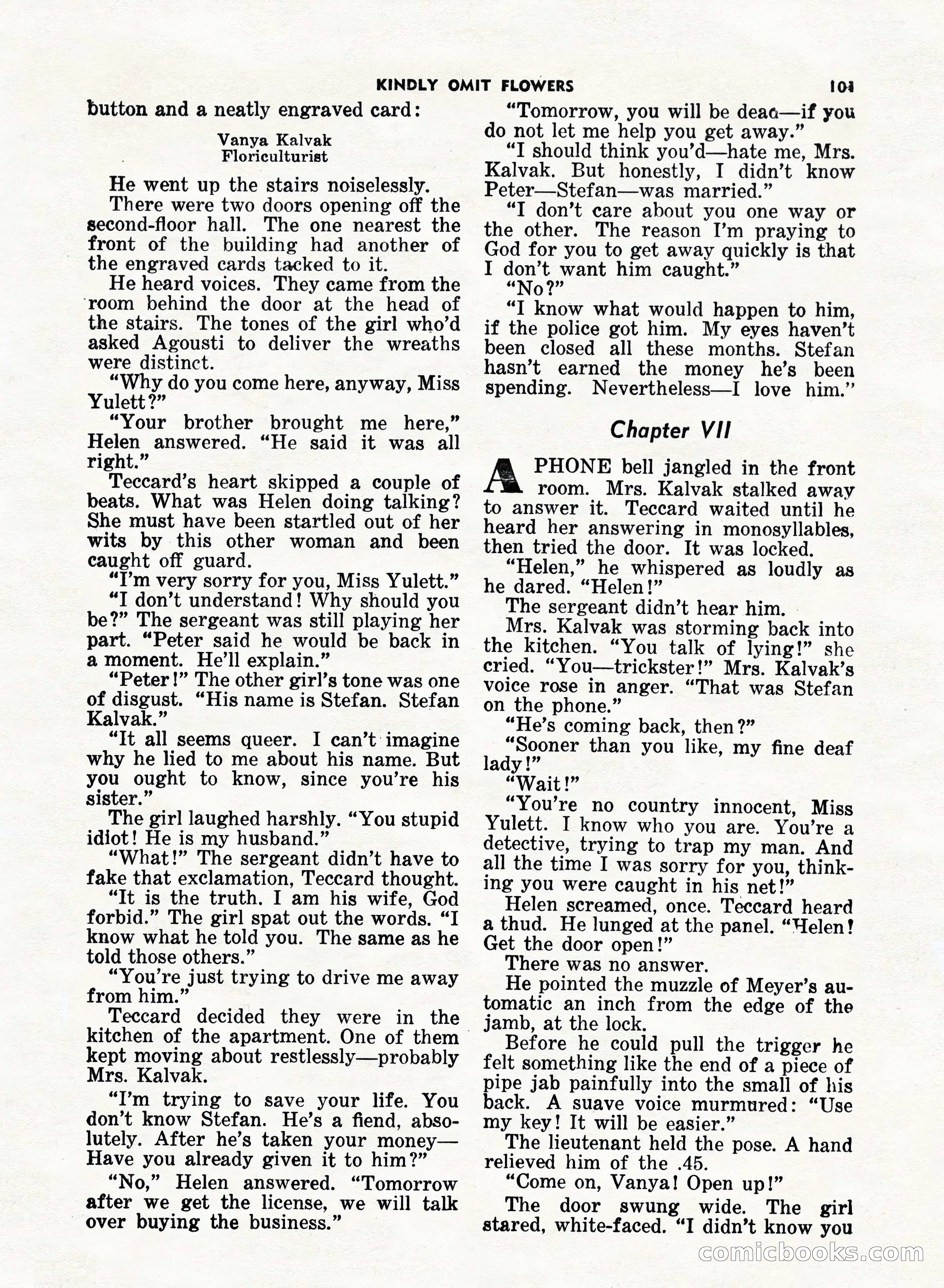 5 Detective Novels Magazine, Fall 1952 — page 101 of 132