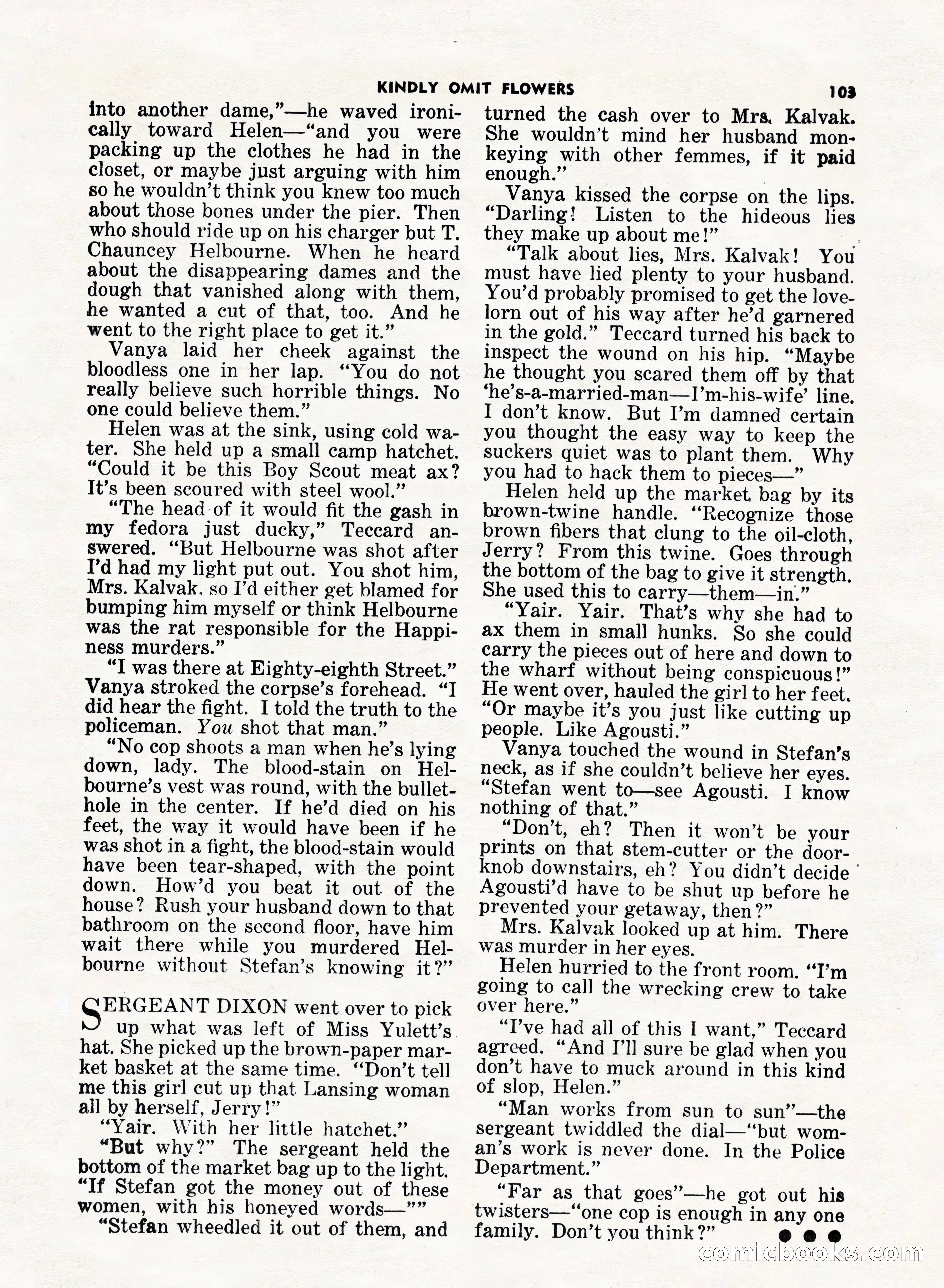 5 Detective Novels Magazine, Fall 1952 — page 103 of 132