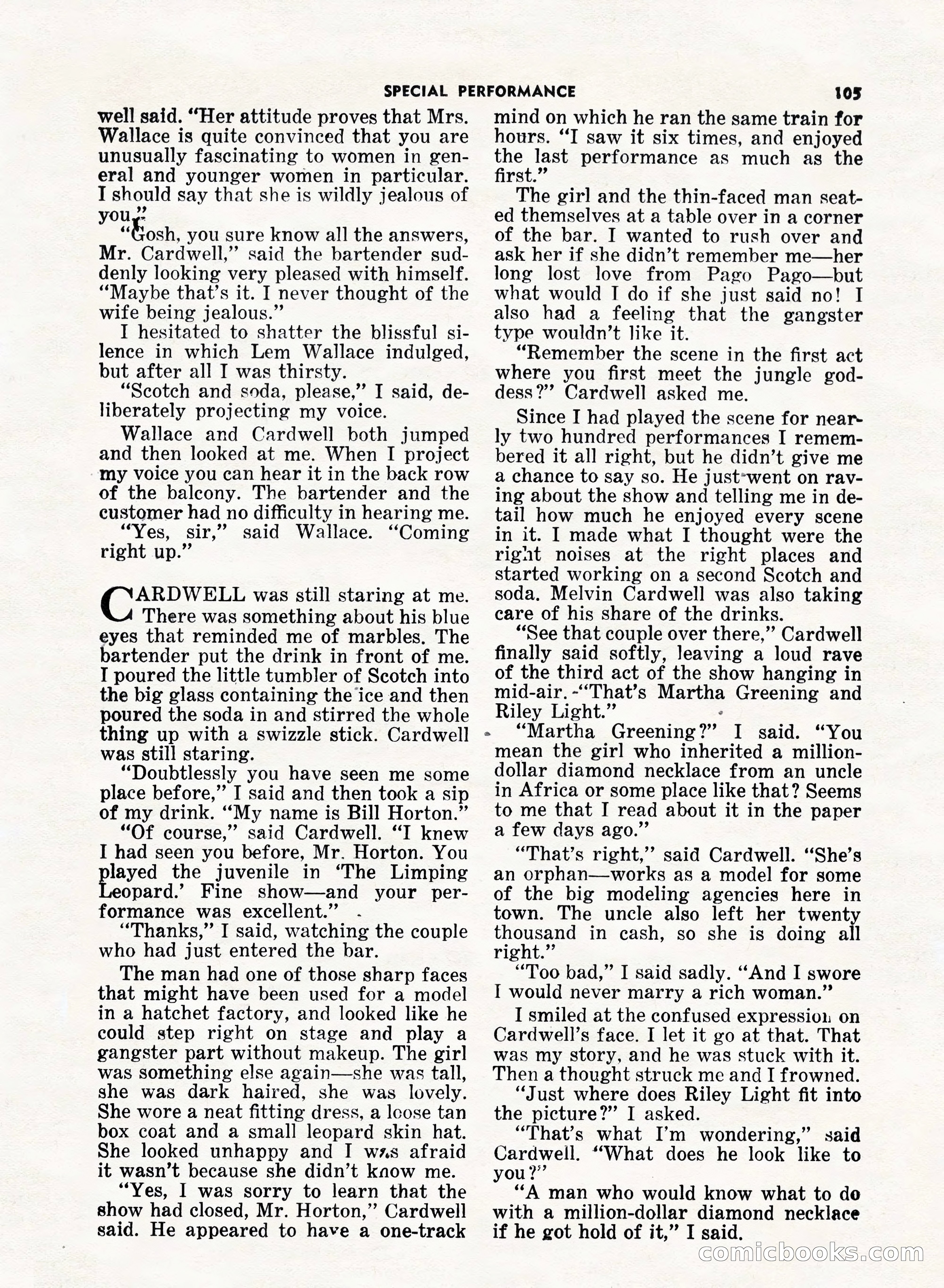 5 Detective Novels Magazine, Fall 1952 — page 105 of 132
