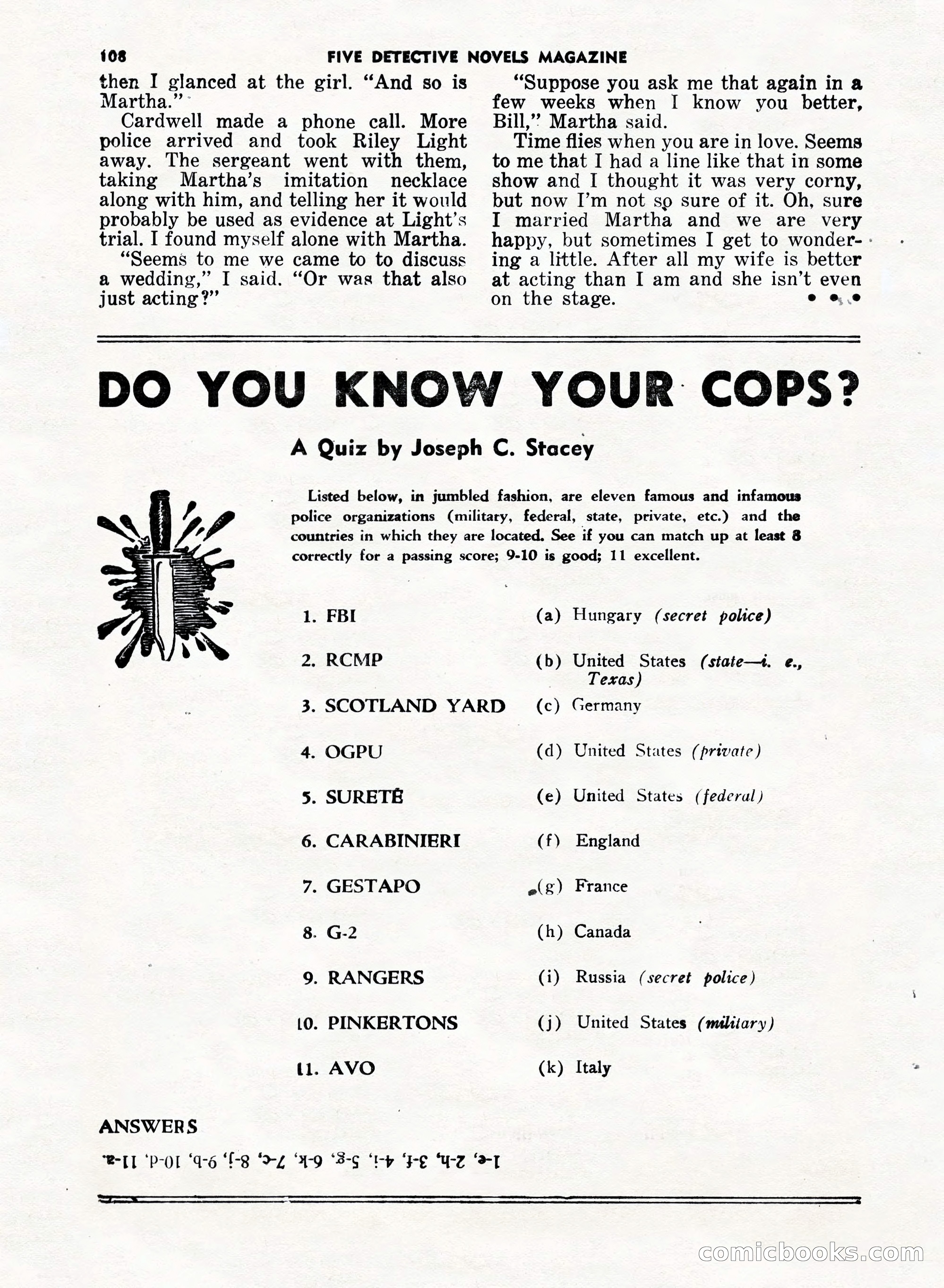 5 Detective Novels Magazine, Fall 1952 — page 108 of 132