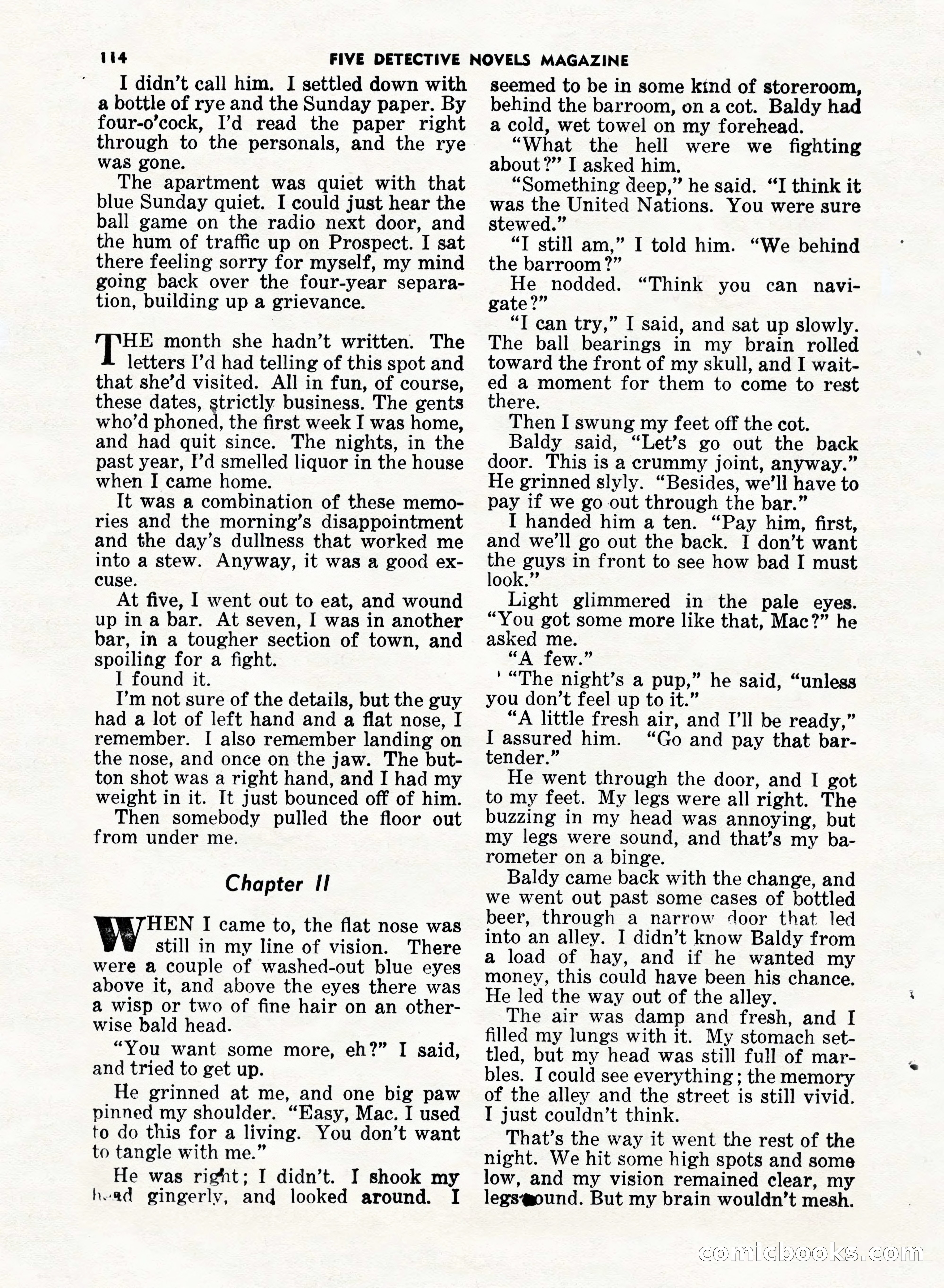 5 Detective Novels Magazine, Fall 1952 — page 114 of 132
