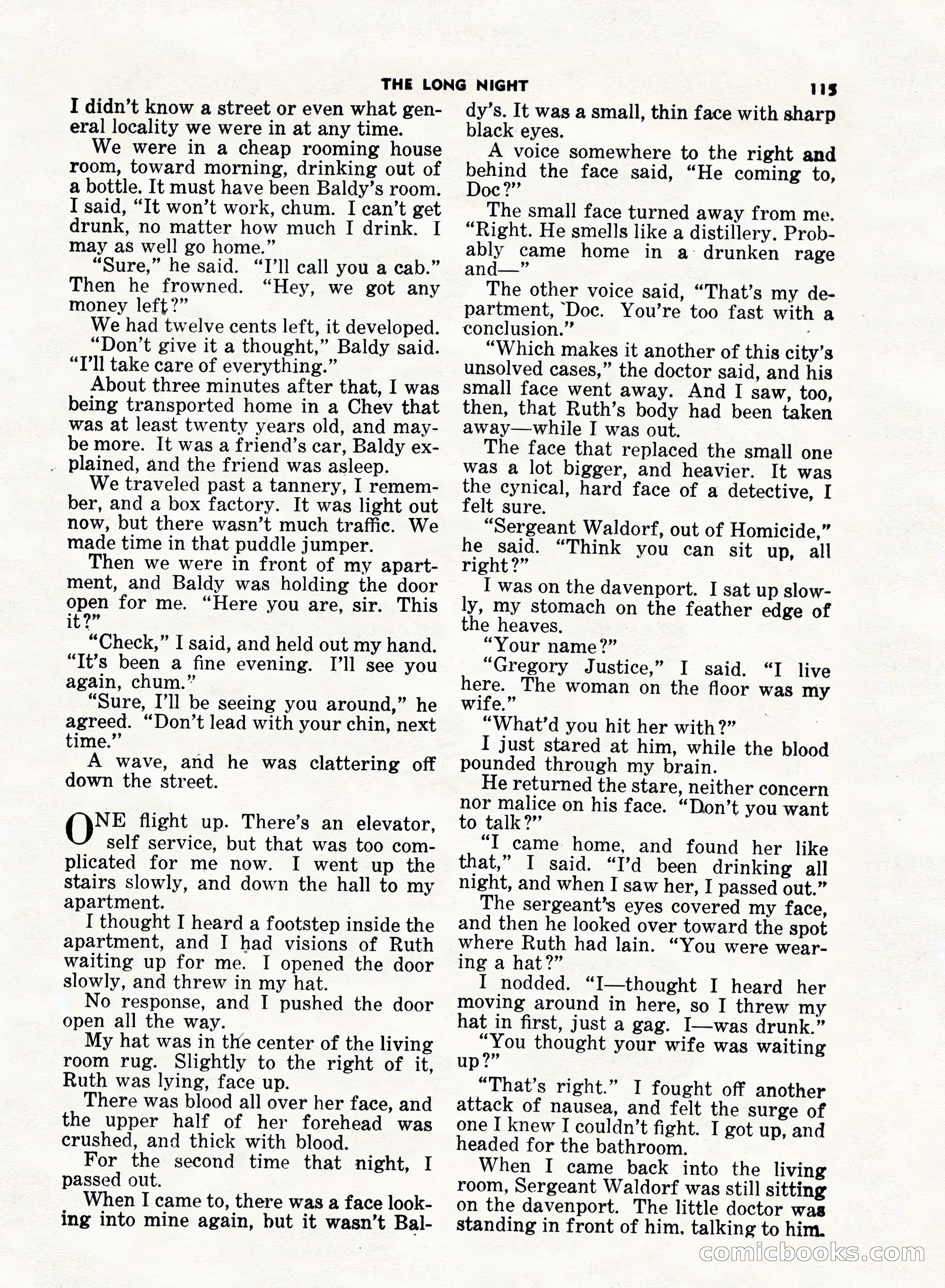 5 Detective Novels Magazine, Fall 1952 — page 115 of 132