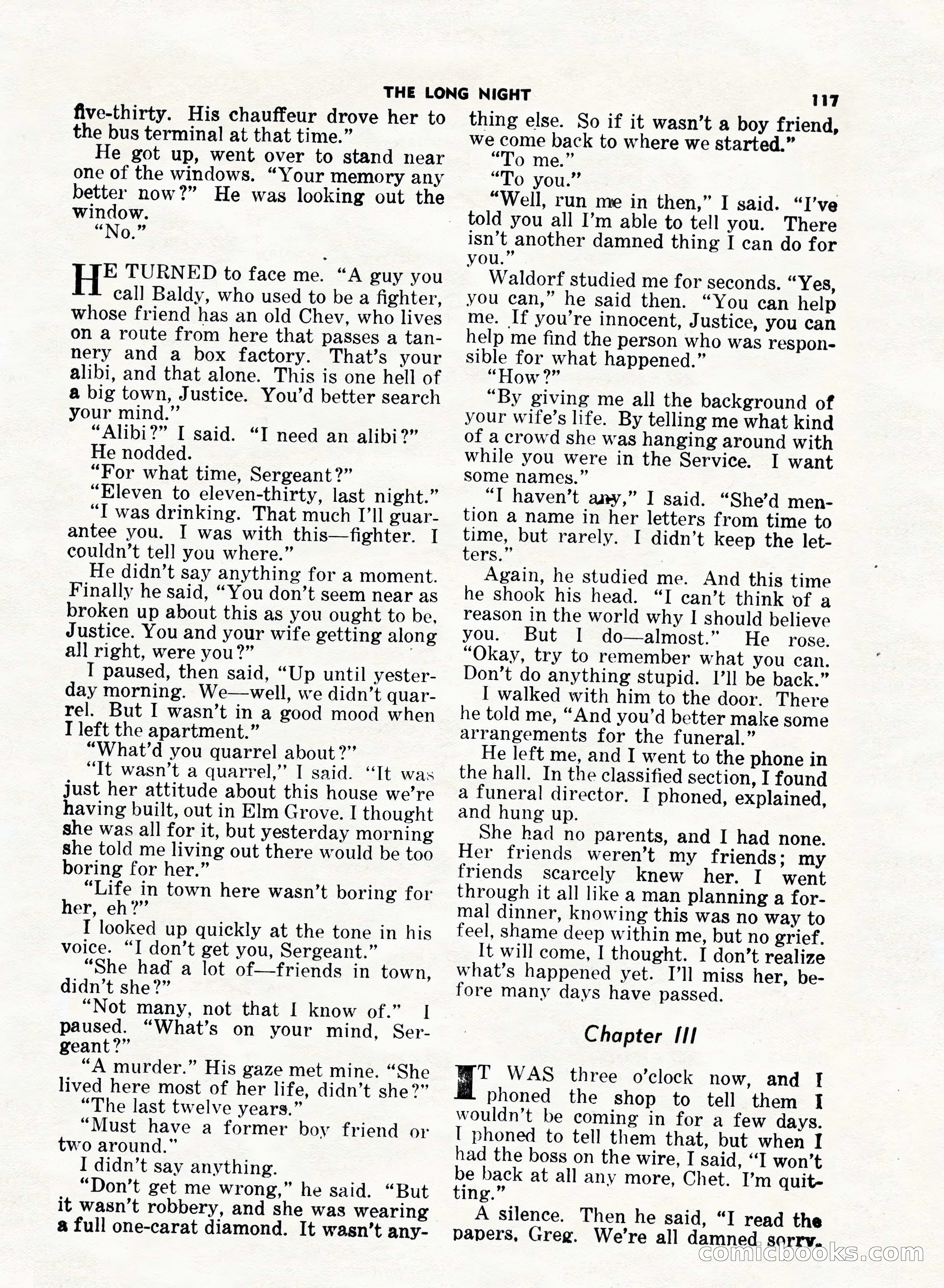 5 Detective Novels Magazine, Fall 1952 — page 117 of 132