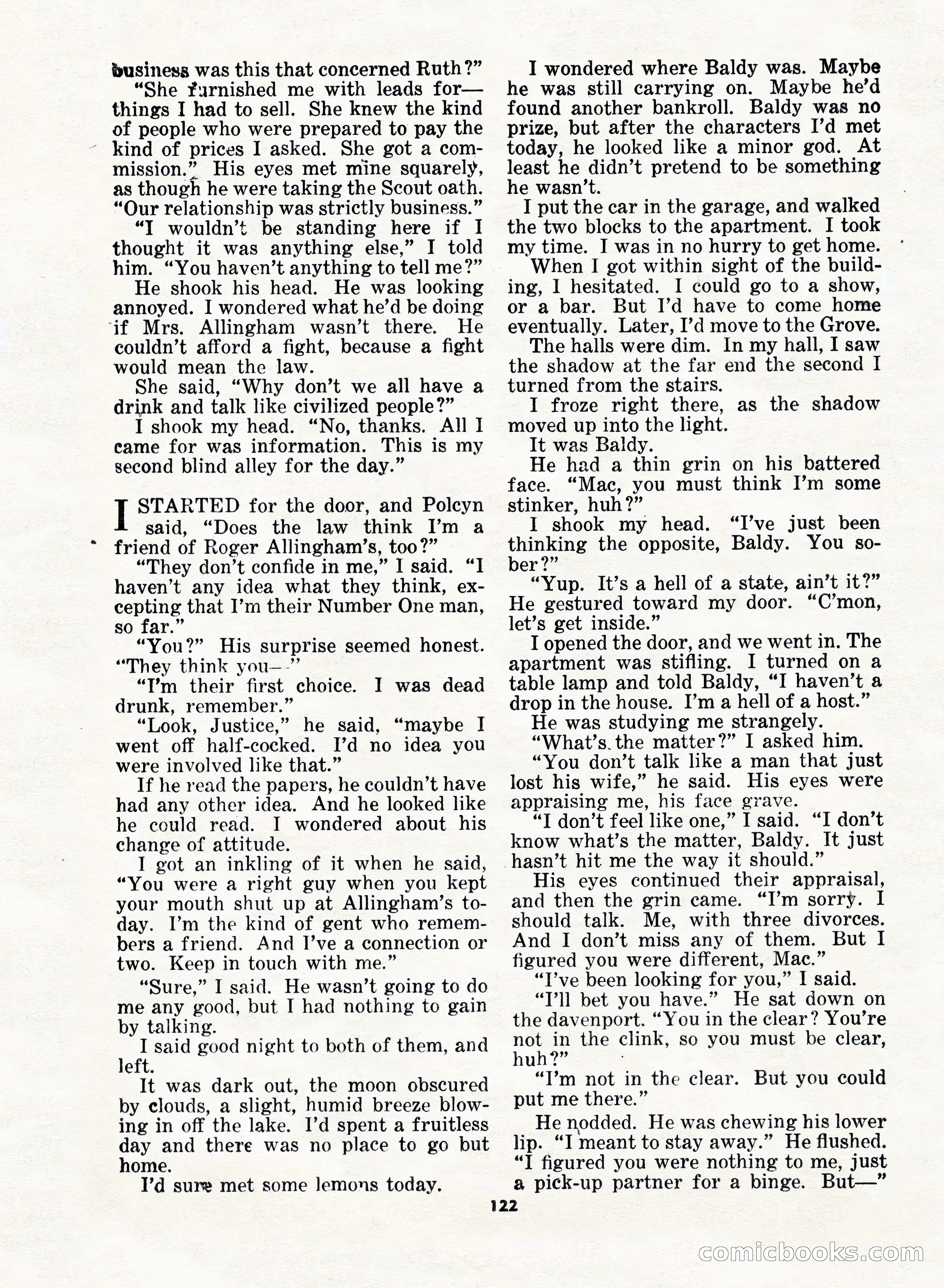 5 Detective Novels Magazine, Fall 1952 — page 122 of 132