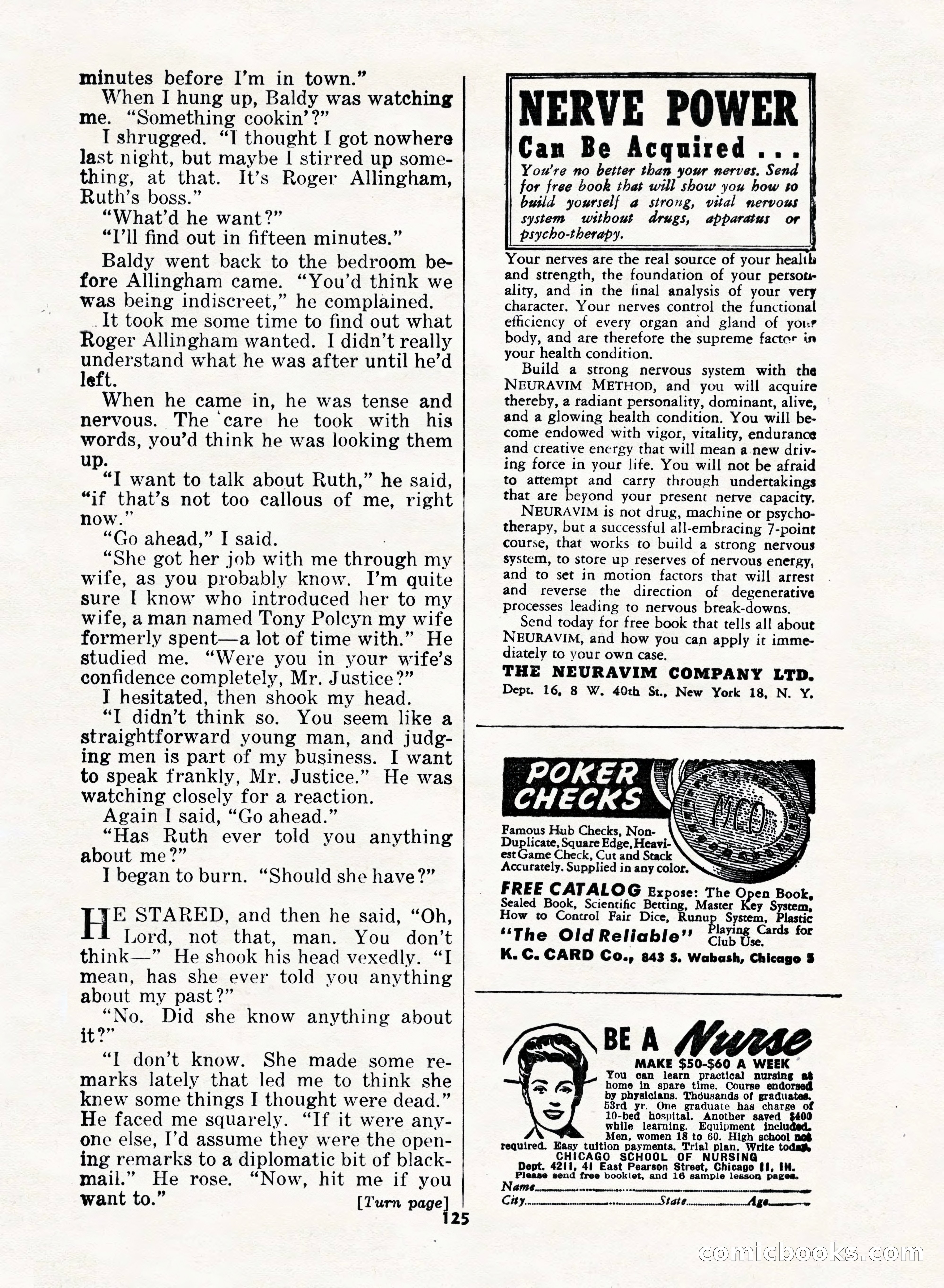 5 Detective Novels Magazine, Fall 1952 — page 125 of 132