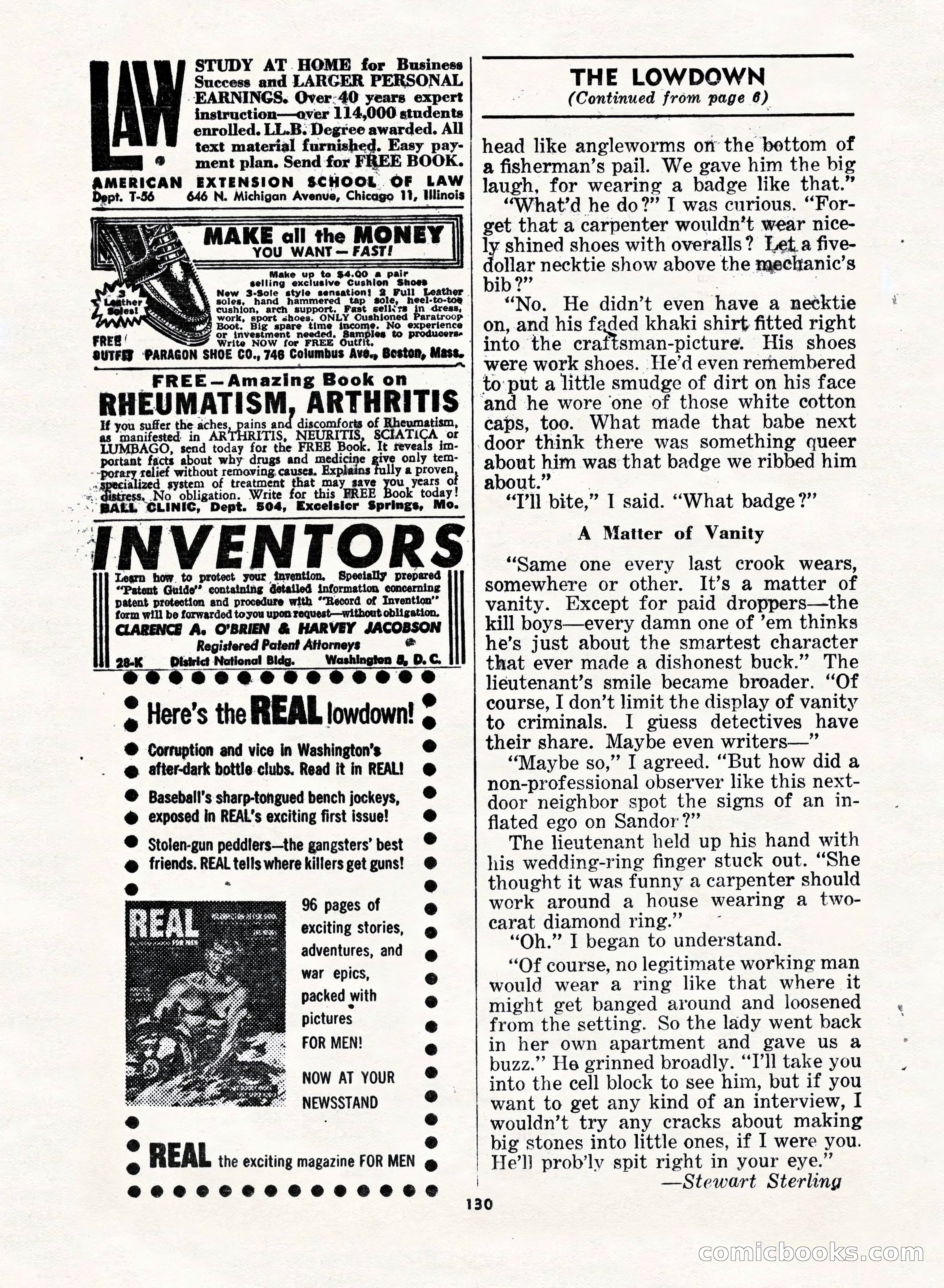 5 Detective Novels Magazine, Fall 1952 — page 130 of 132