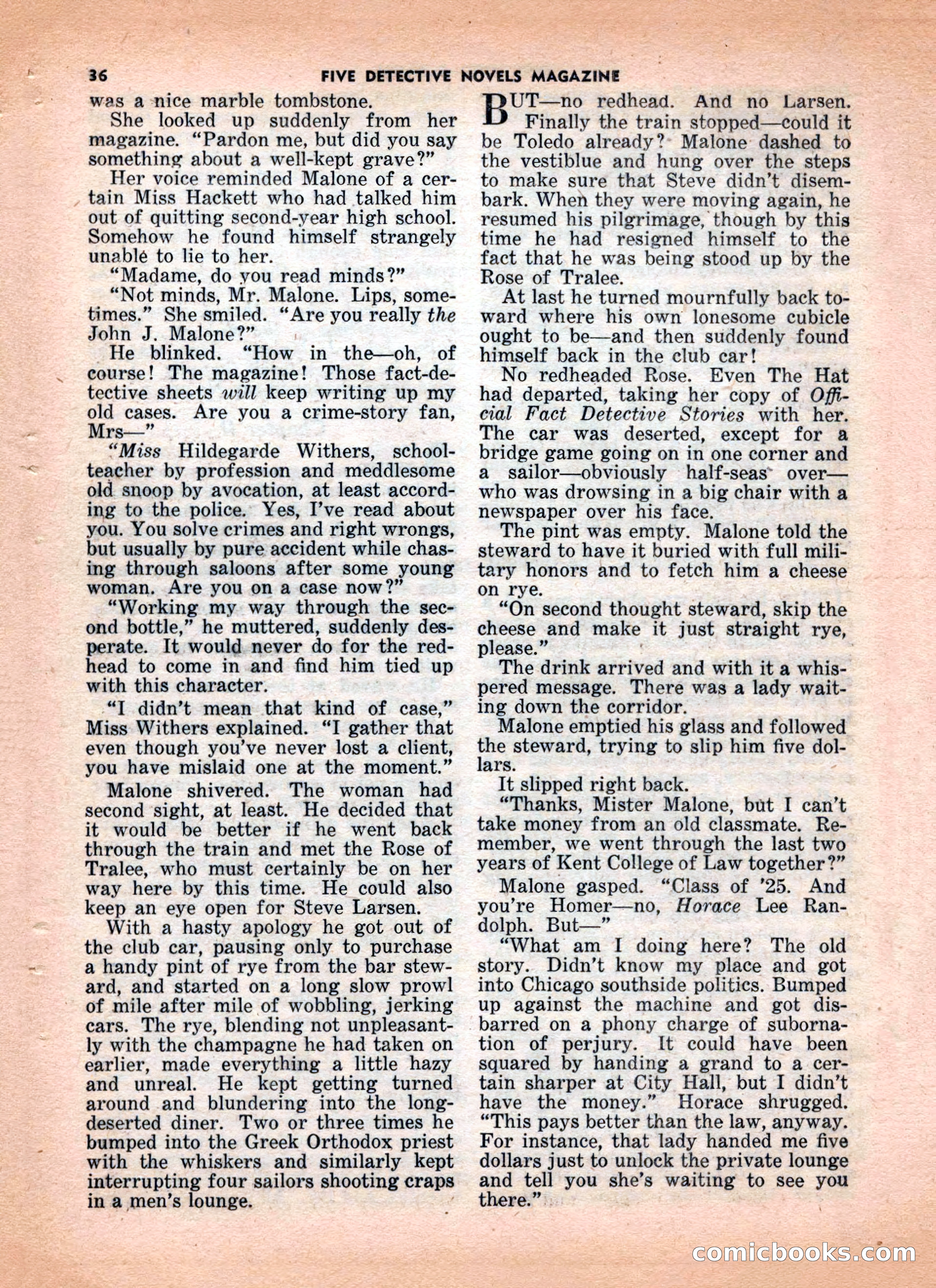 5 Detective Novels Magazine — page 36 of 132