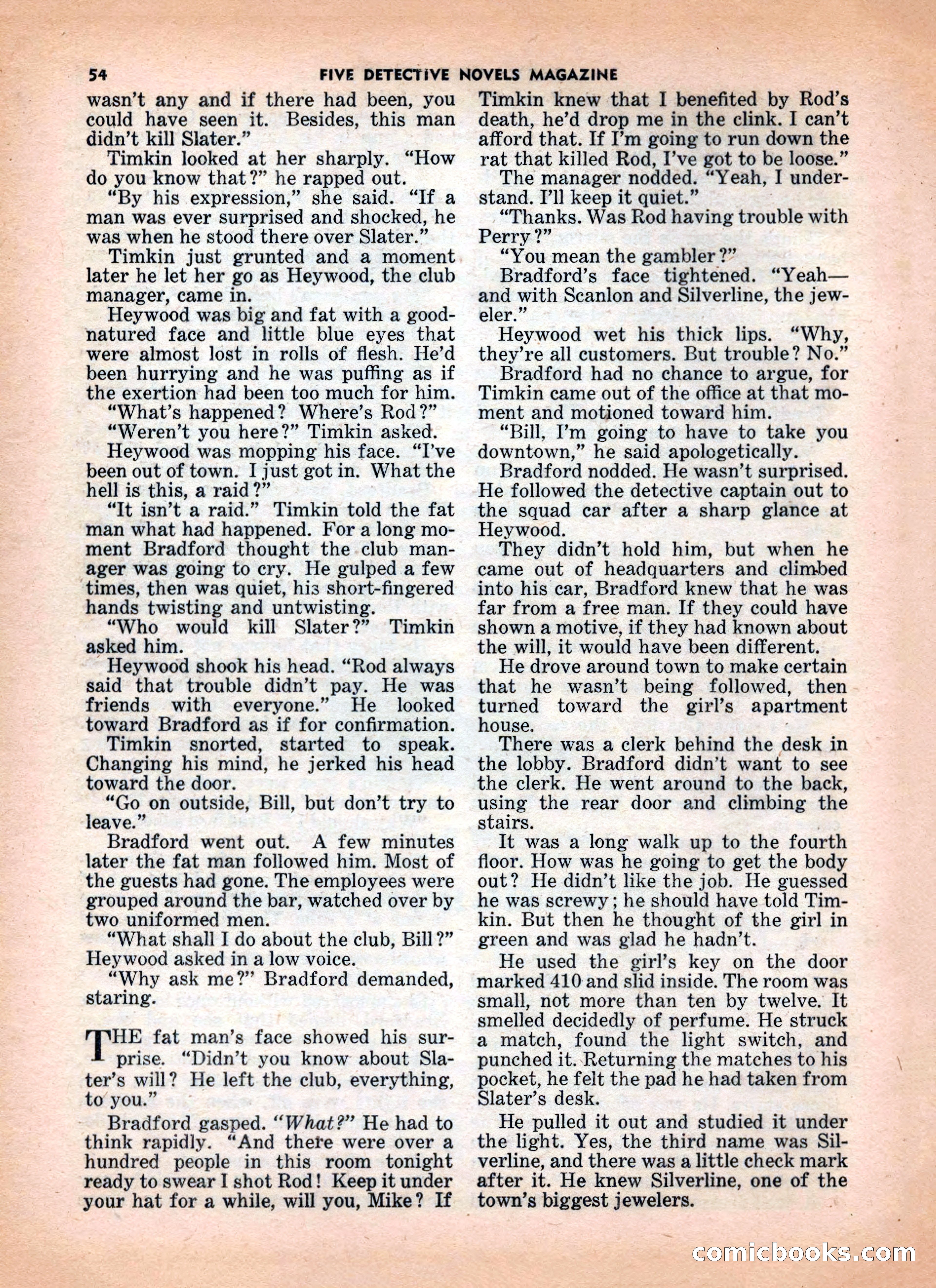 5 Detective Novels Magazine — page 54 of 132