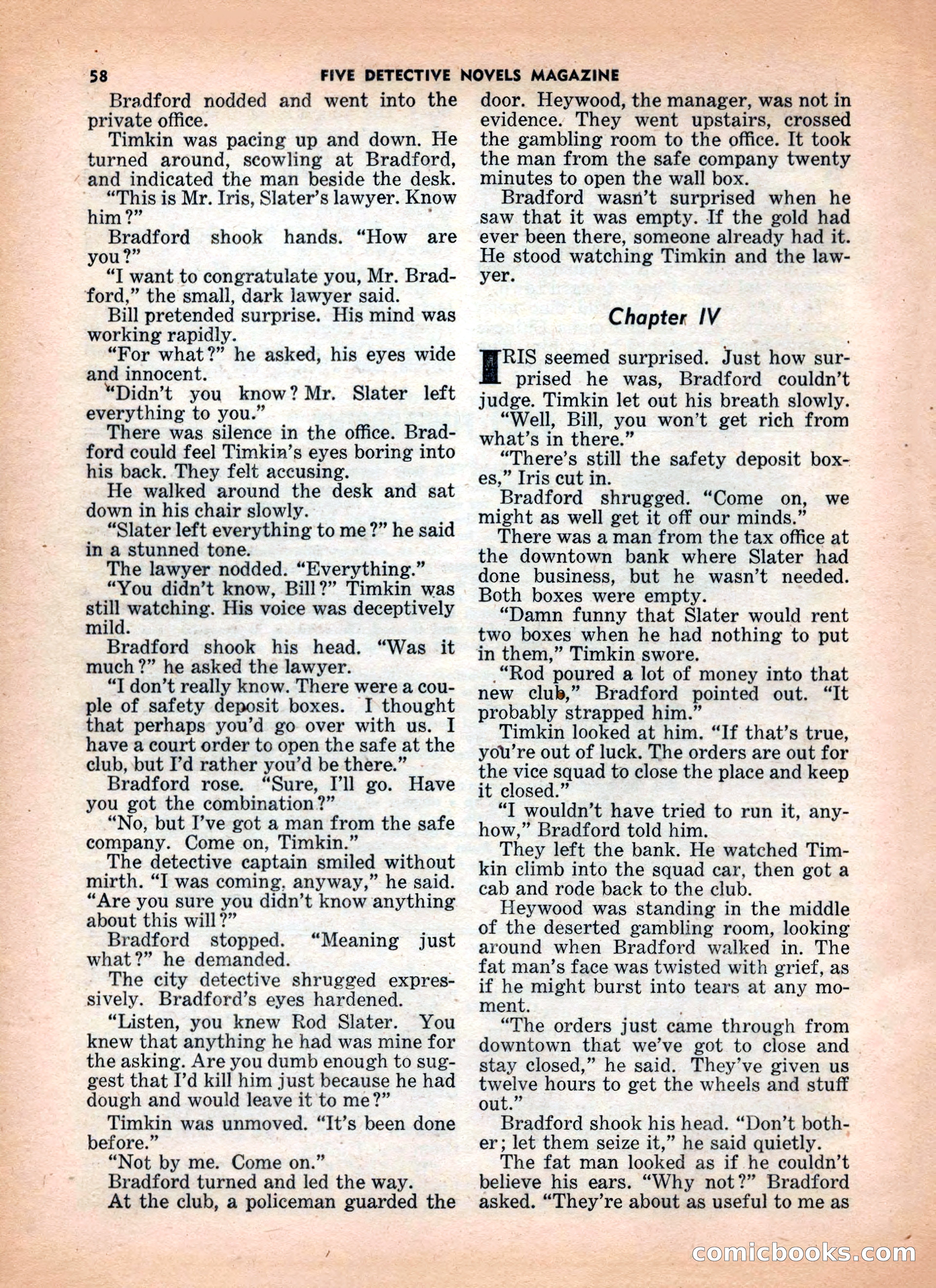 5 Detective Novels Magazine — page 58 of 132