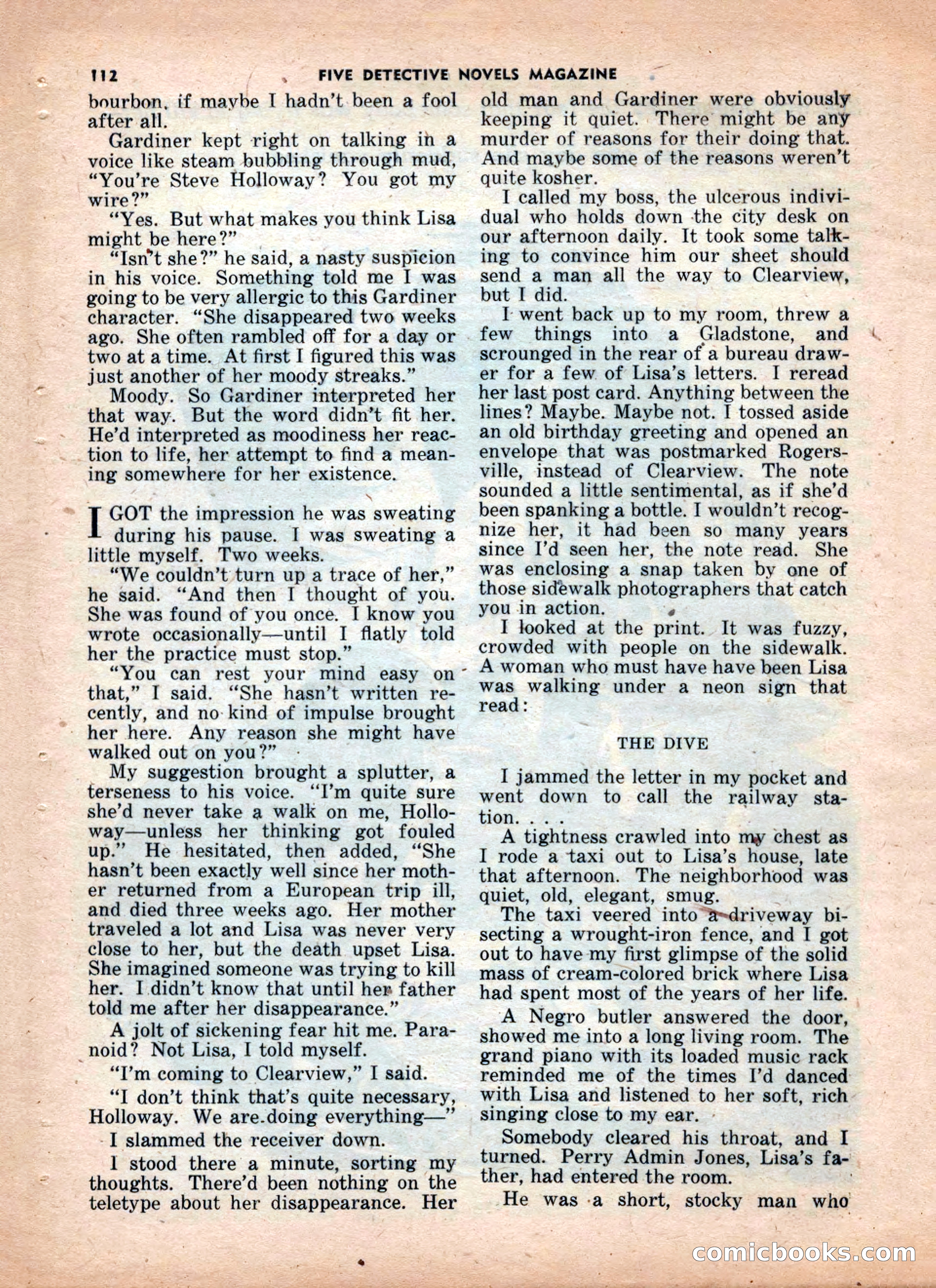 5 Detective Novels Magazine — page 112 of 132