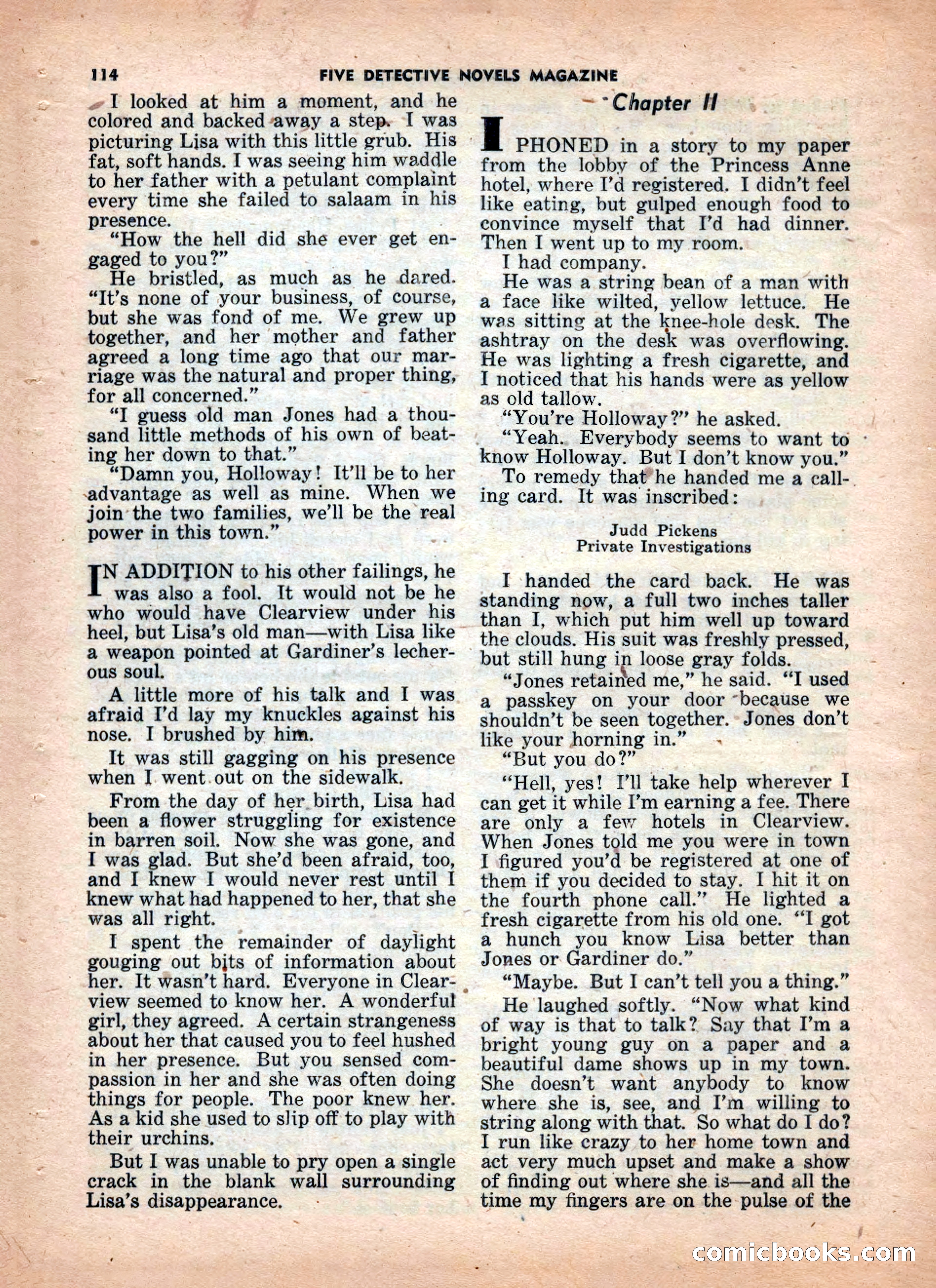 5 Detective Novels Magazine — page 114 of 132