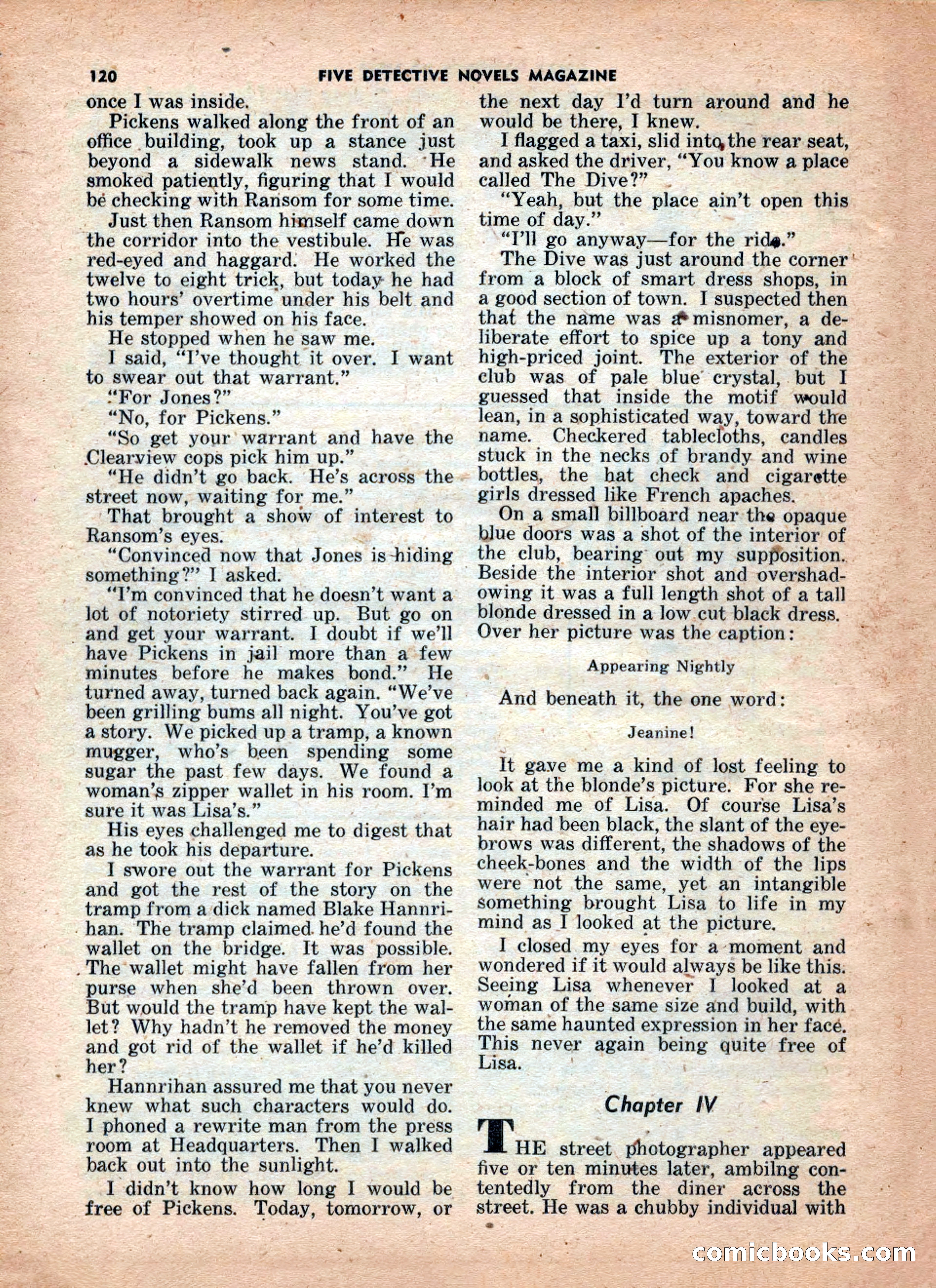 5 Detective Novels Magazine — page 120 of 132