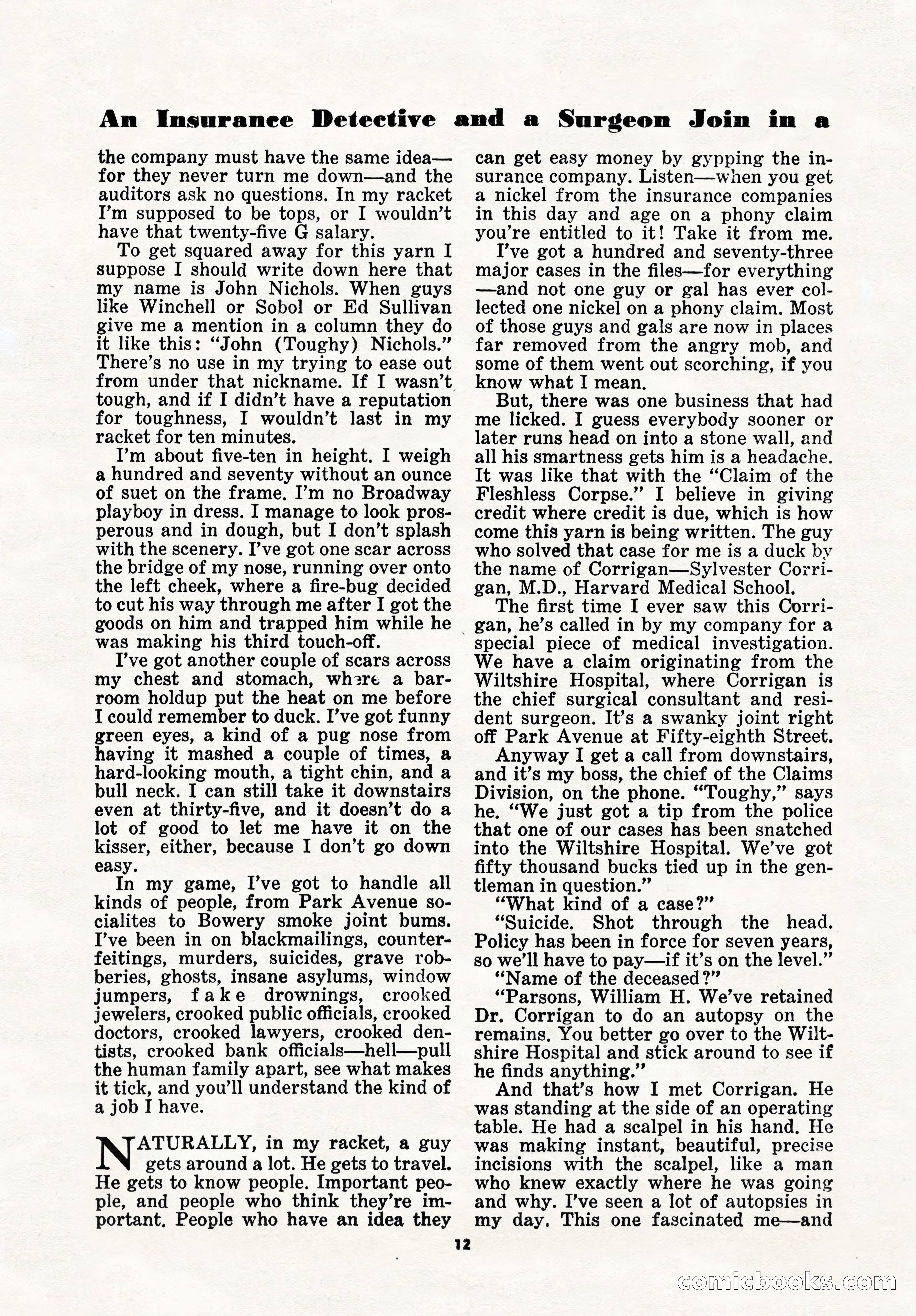 5 Detective Novels Magazine, Winter 1950 — page 12 of 148