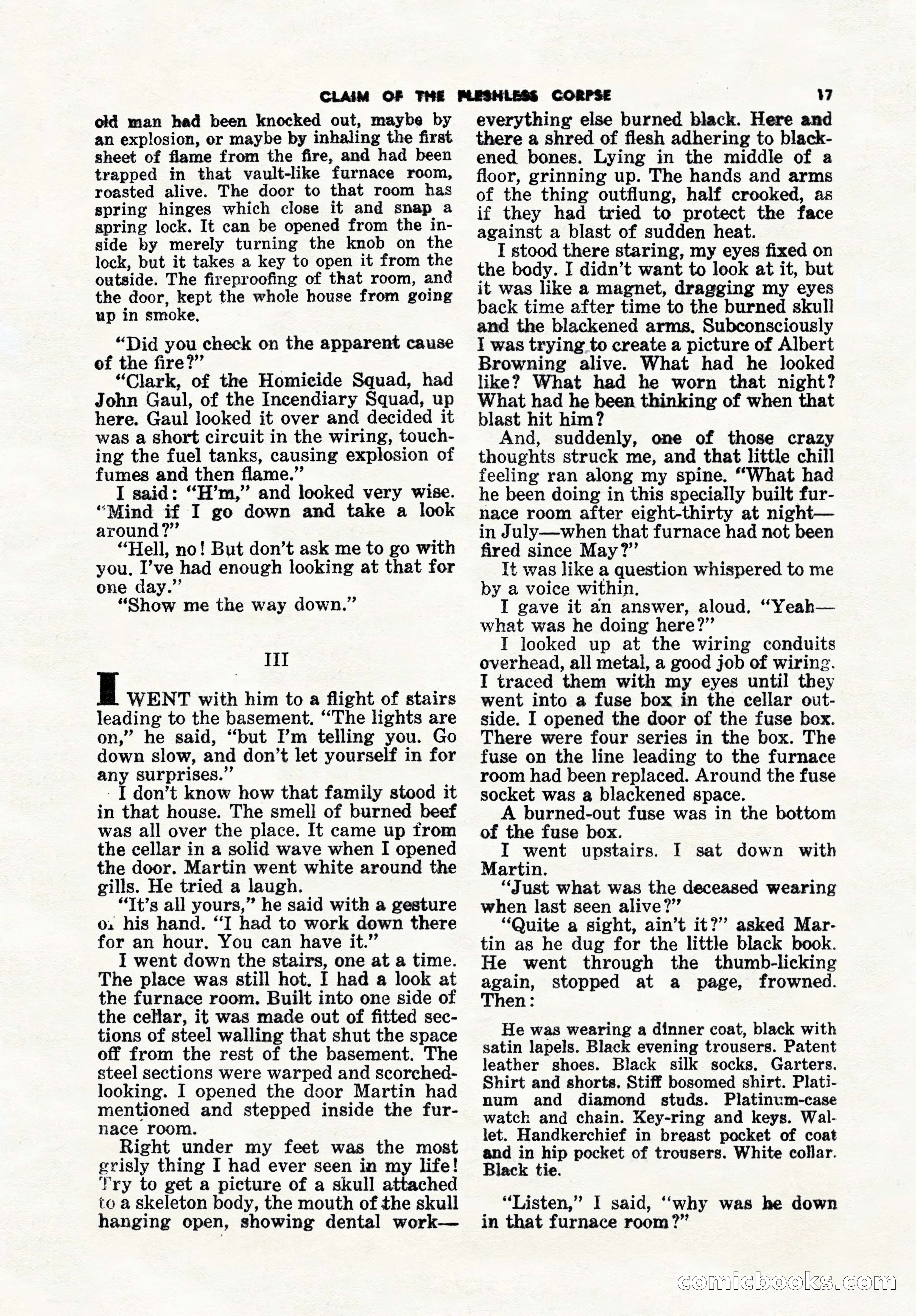 5 Detective Novels Magazine, Winter 1950 — page 17 of 148