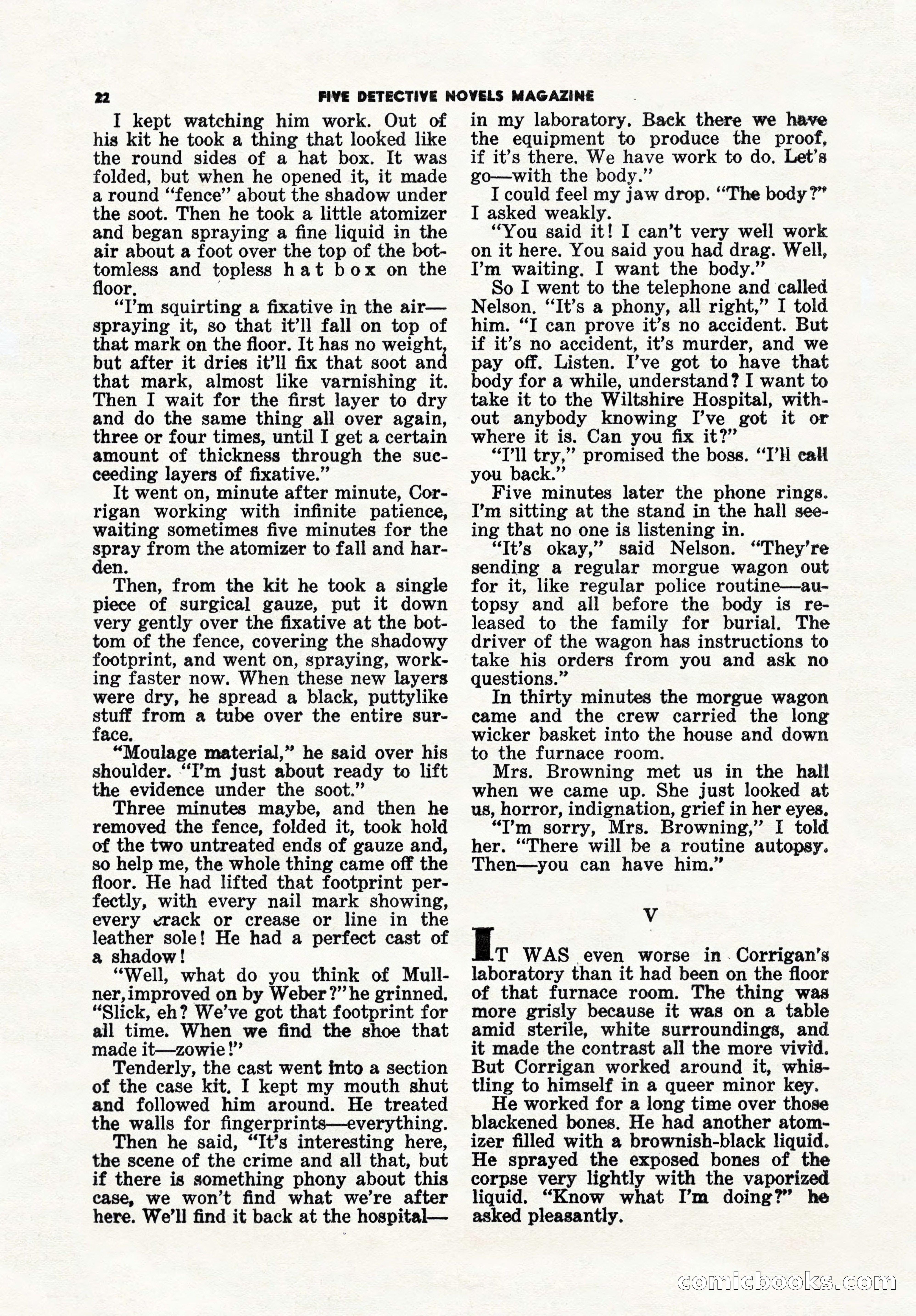 5 Detective Novels Magazine, Winter 1950 — page 22 of 148