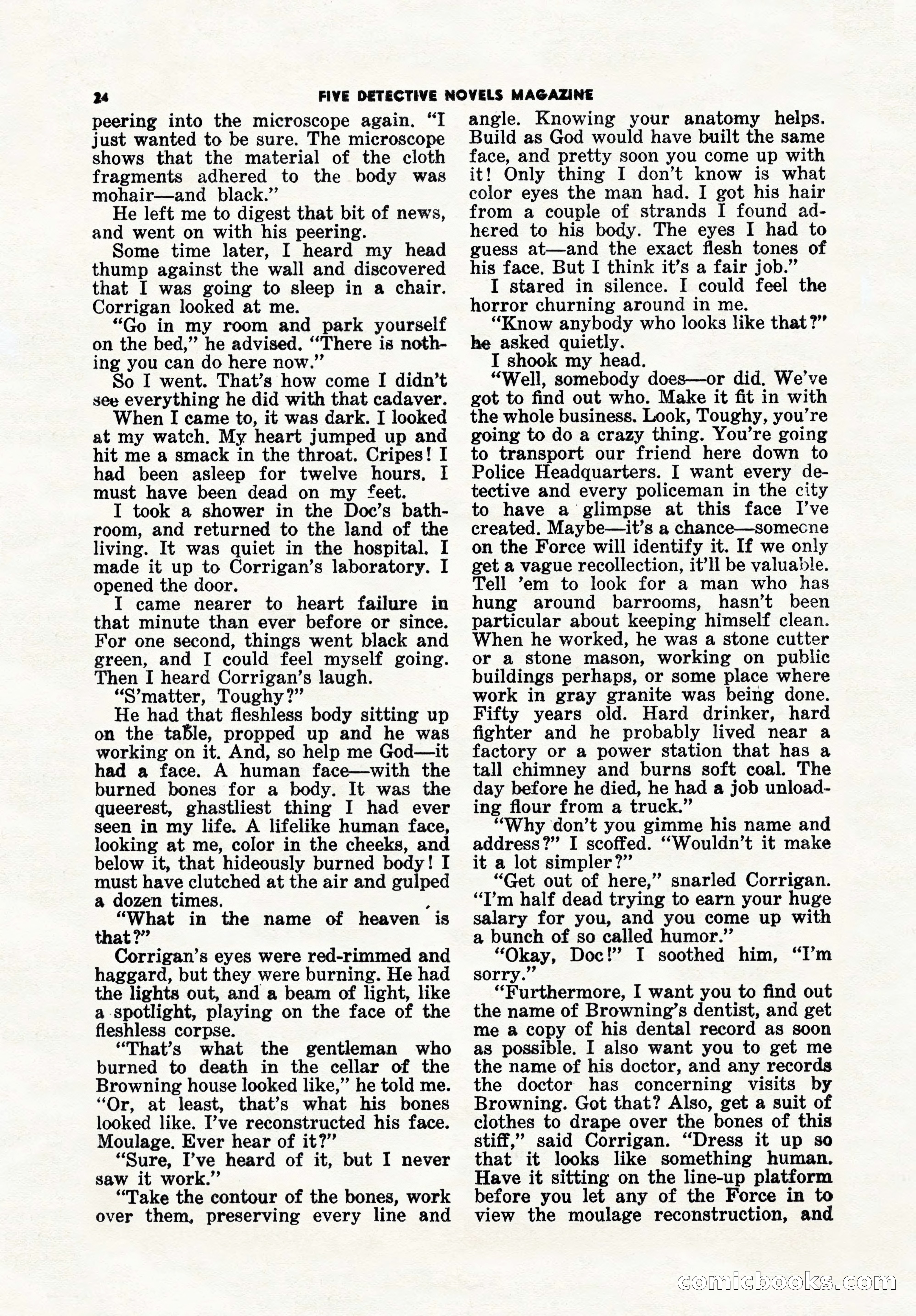 5 Detective Novels Magazine, Winter 1950 — page 24 of 148