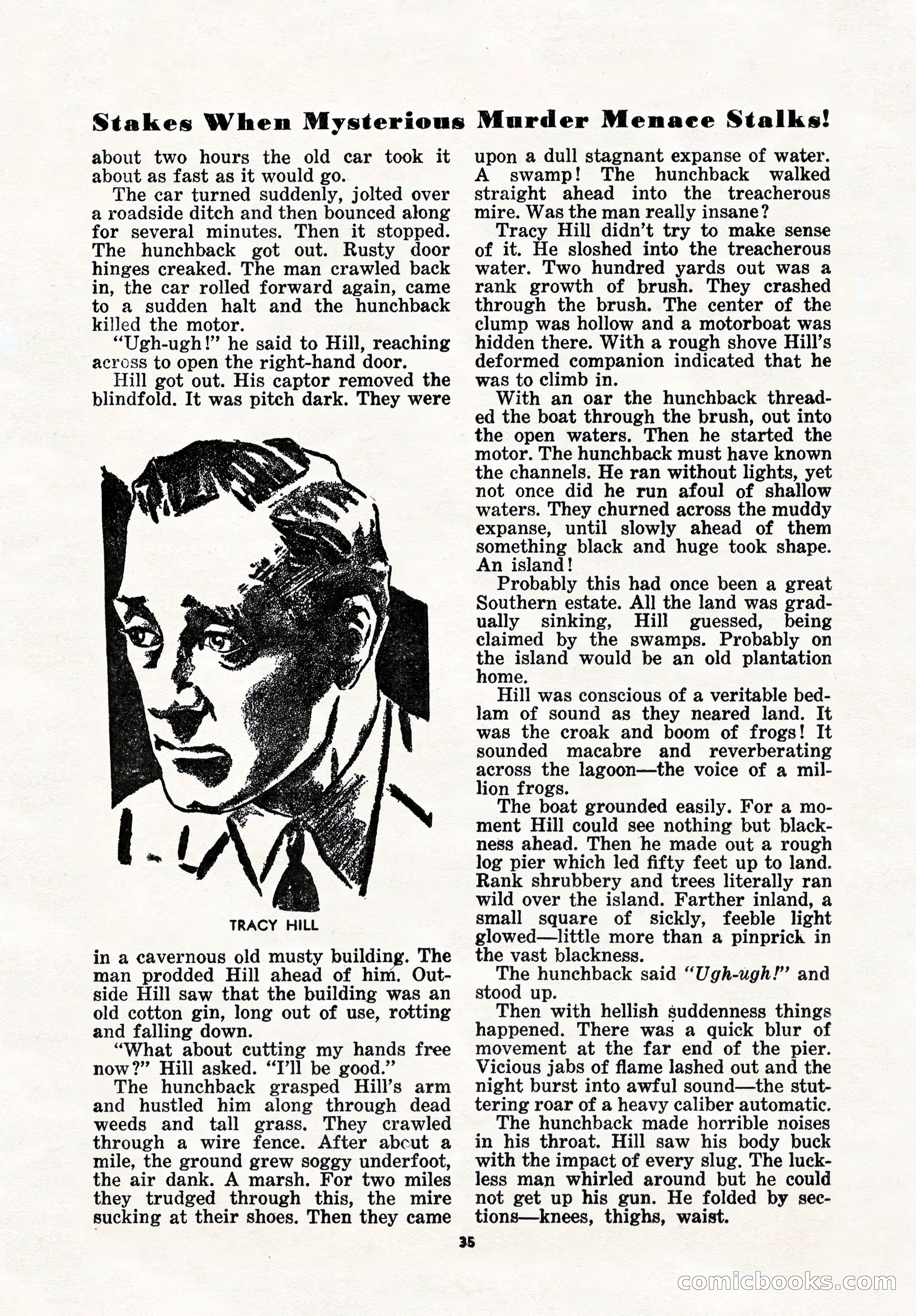 5 Detective Novels Magazine, Winter 1950 — page 35 of 148
