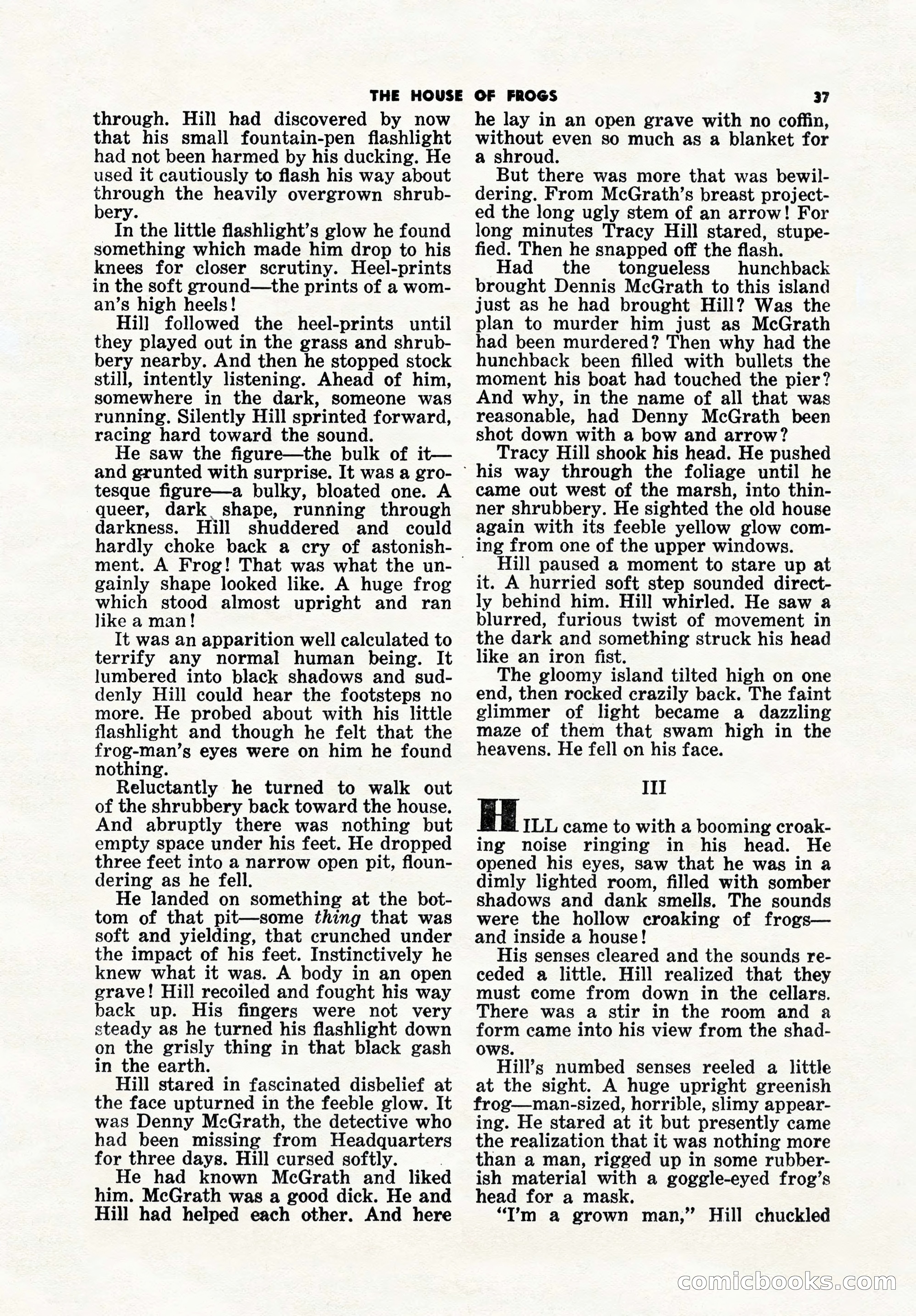 5 Detective Novels Magazine, Winter 1950 — page 37 of 148