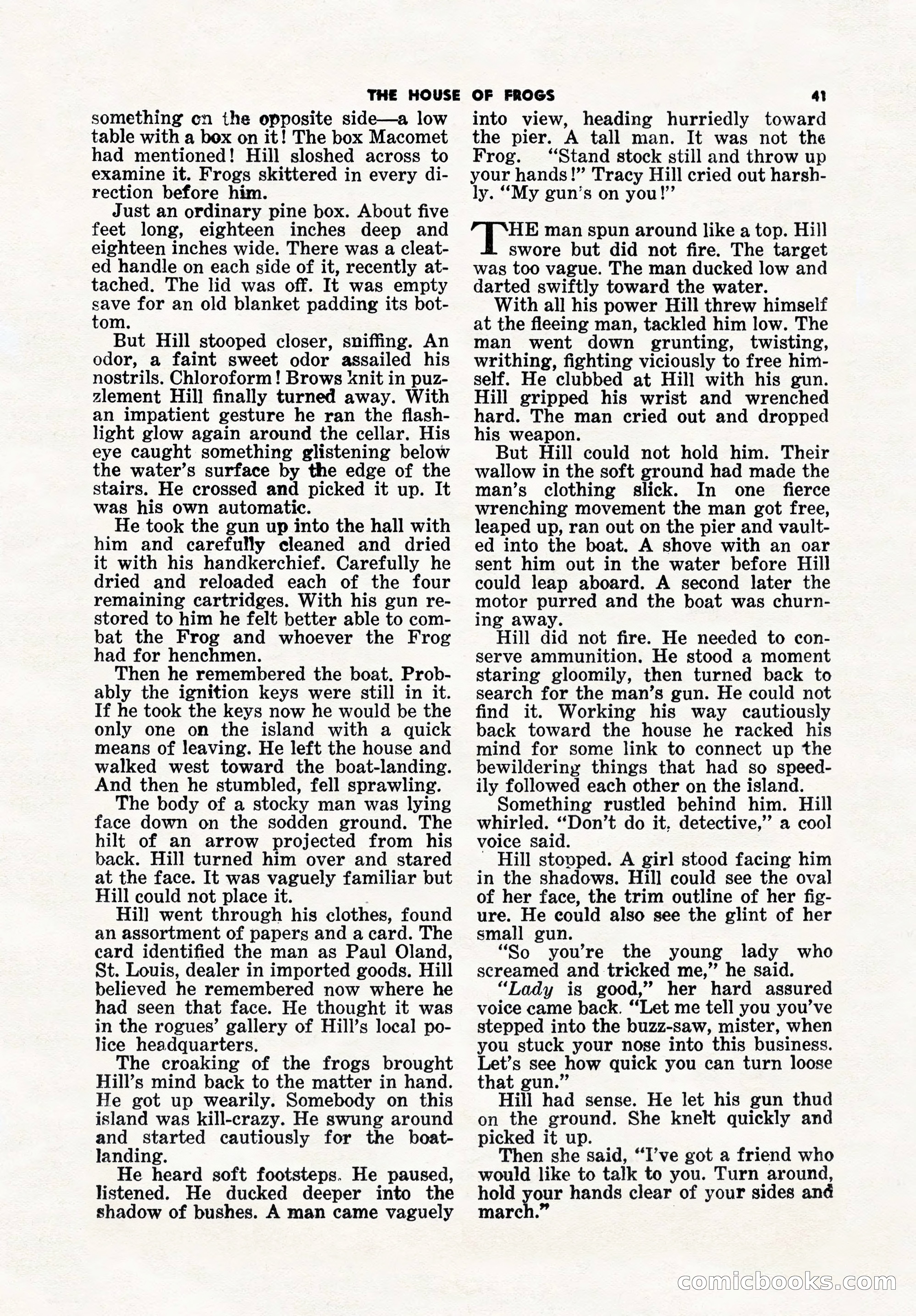 5 Detective Novels Magazine, Winter 1950 — page 41 of 148