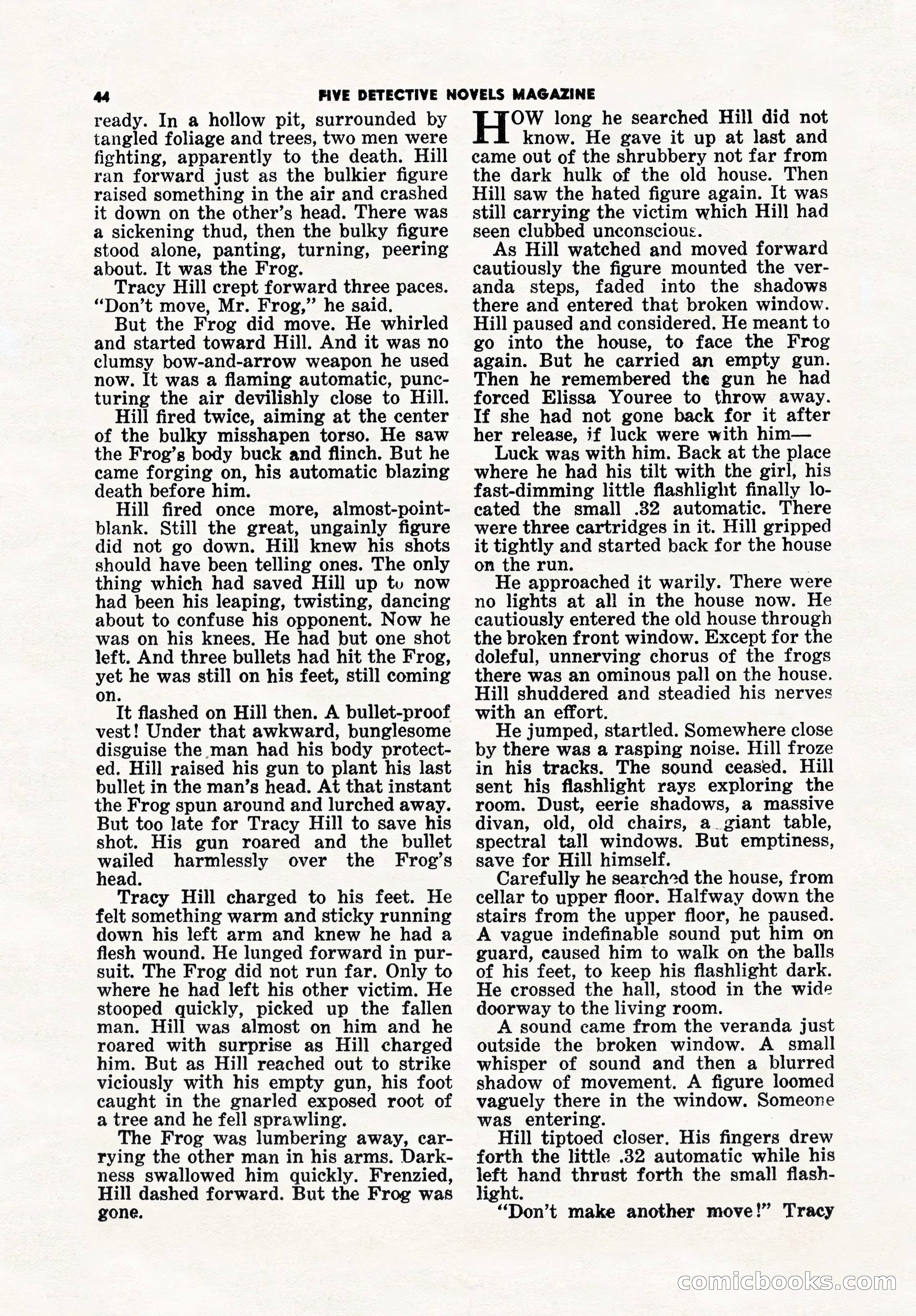 5 Detective Novels Magazine, Winter 1950 — page 44 of 148