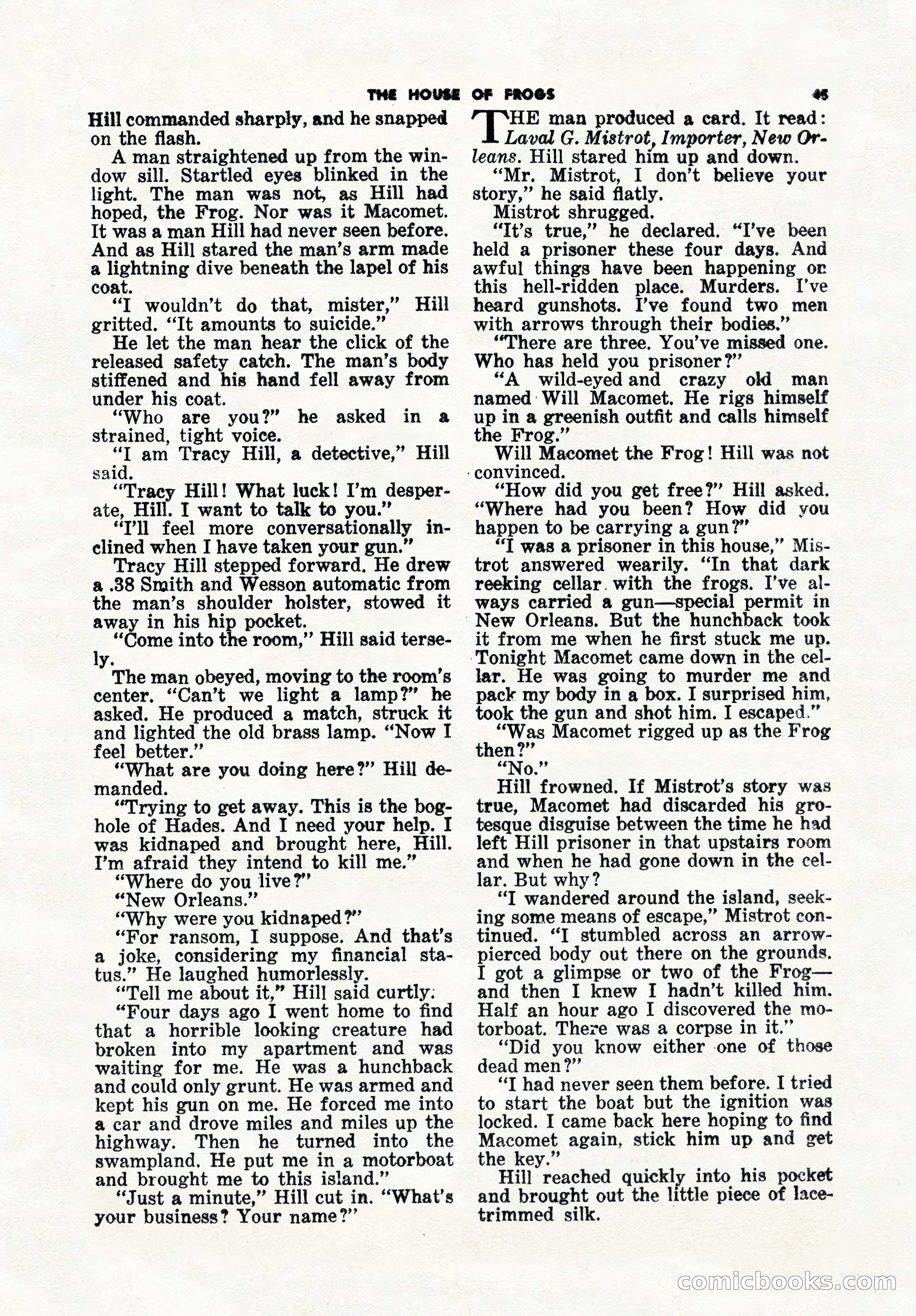 5 Detective Novels Magazine, Winter 1950 — page 45 of 148