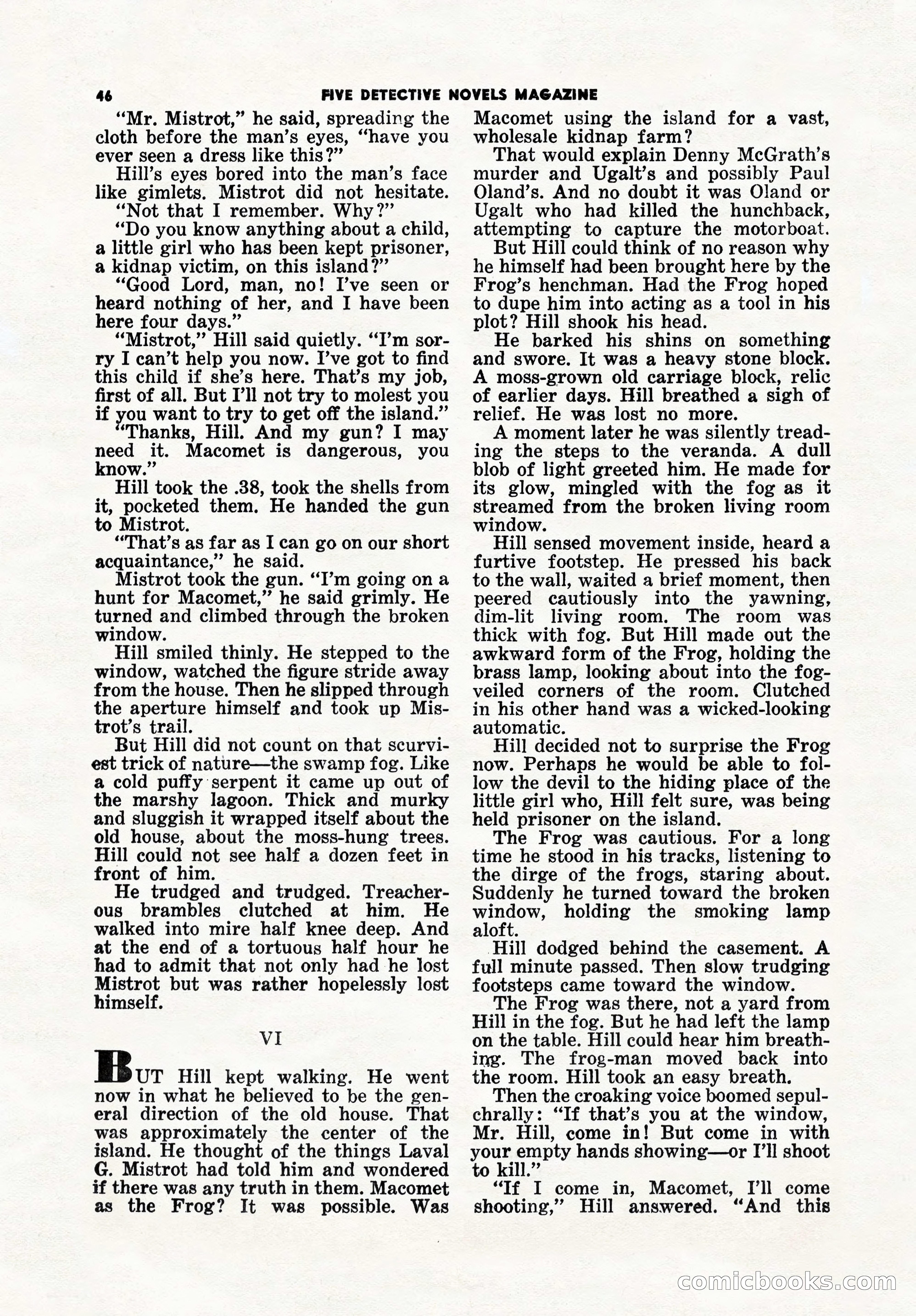 5 Detective Novels Magazine, Winter 1950 — page 46 of 148
