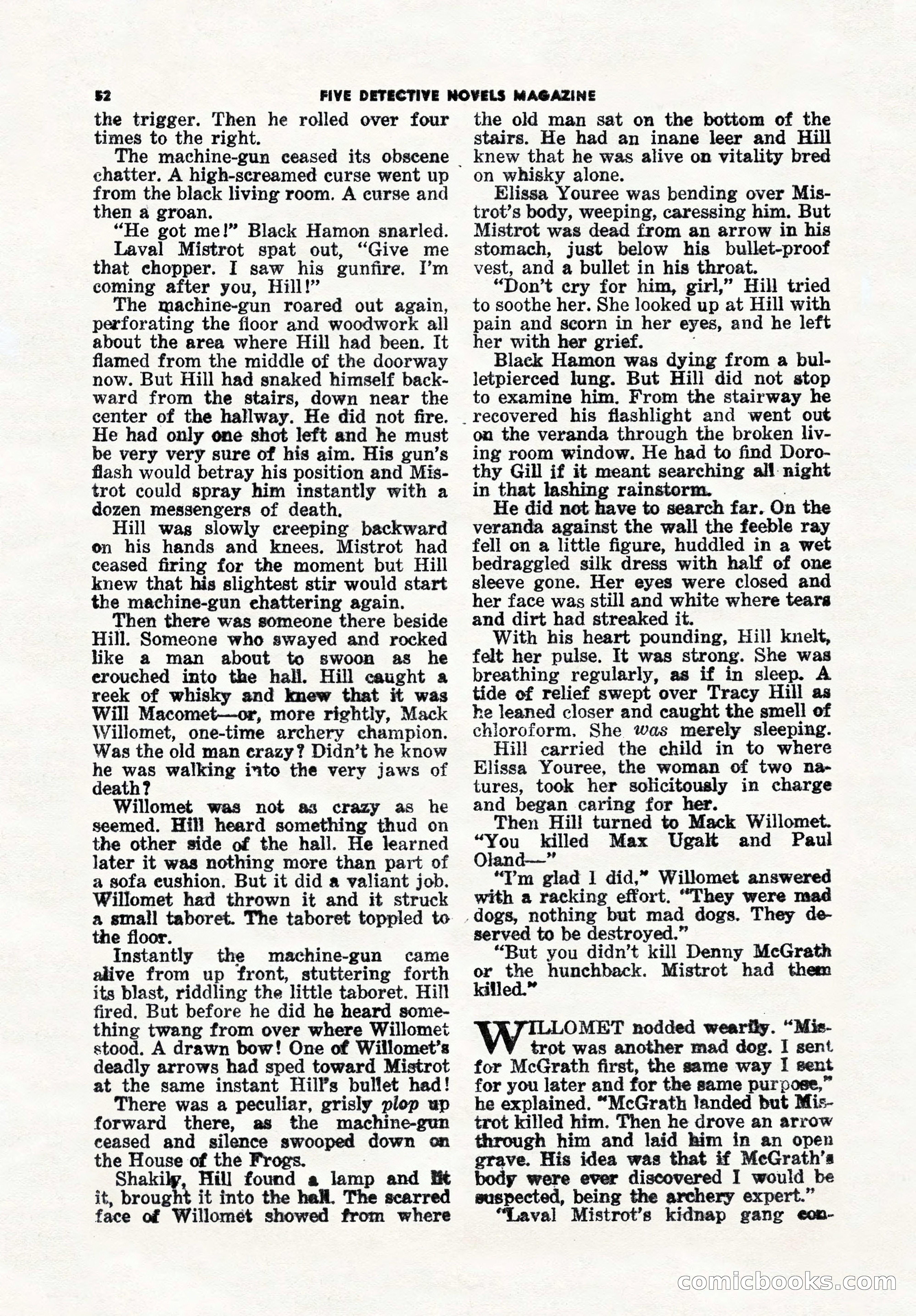 5 Detective Novels Magazine, Winter 1950 — page 52 of 148