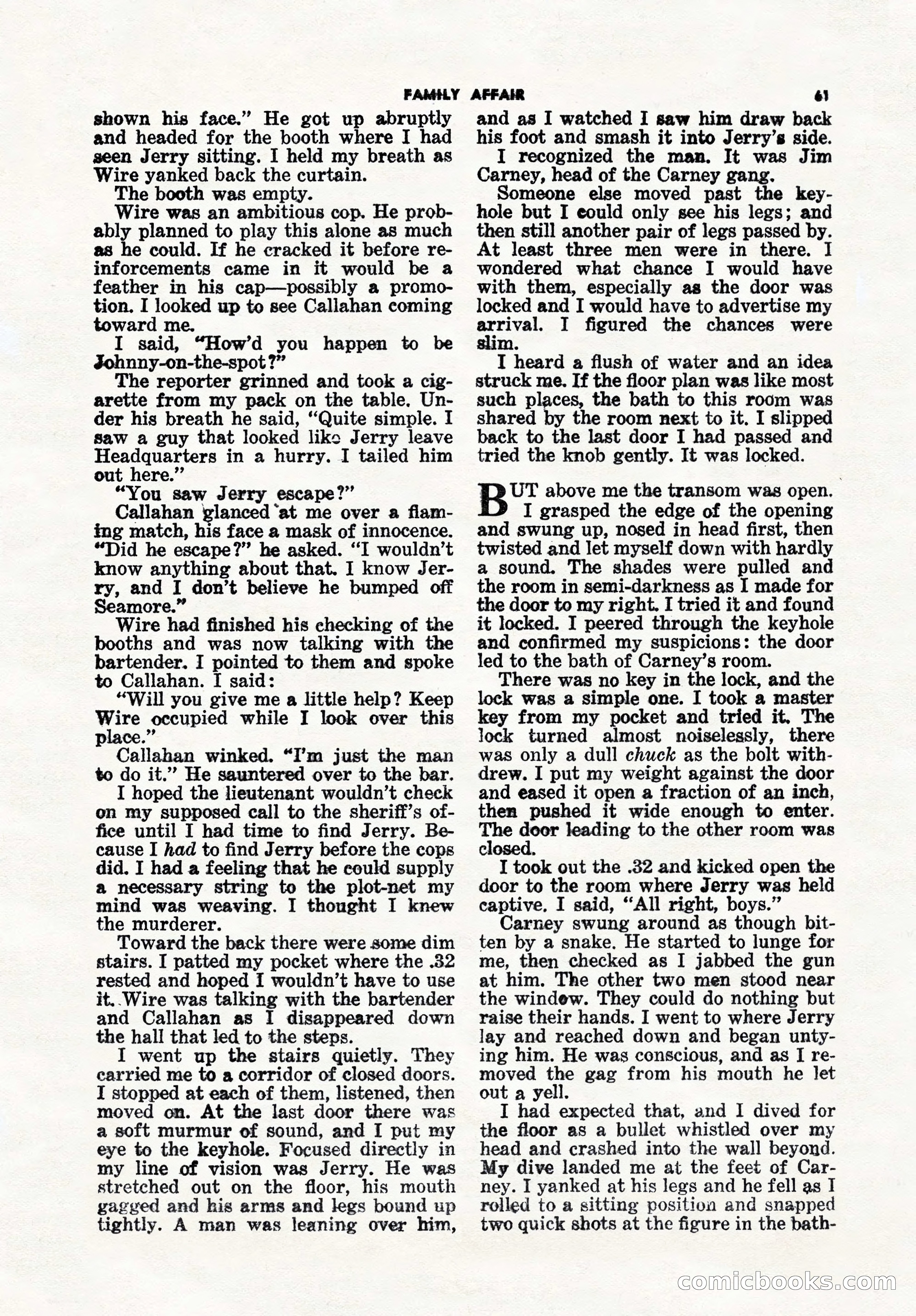 5 Detective Novels Magazine, Winter 1950 — page 61 of 148
