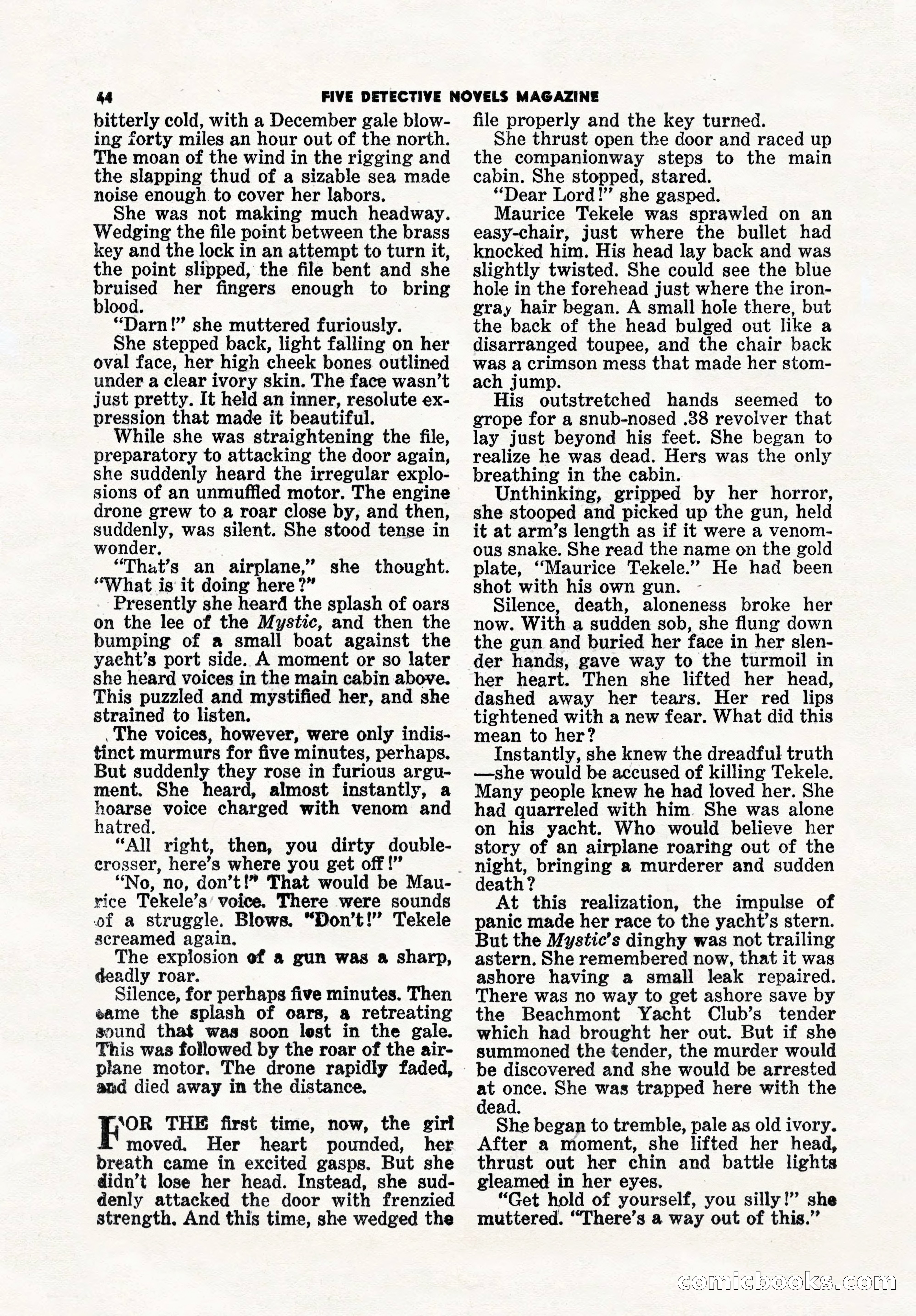5 Detective Novels Magazine, Winter 1950 — page 64 of 148
