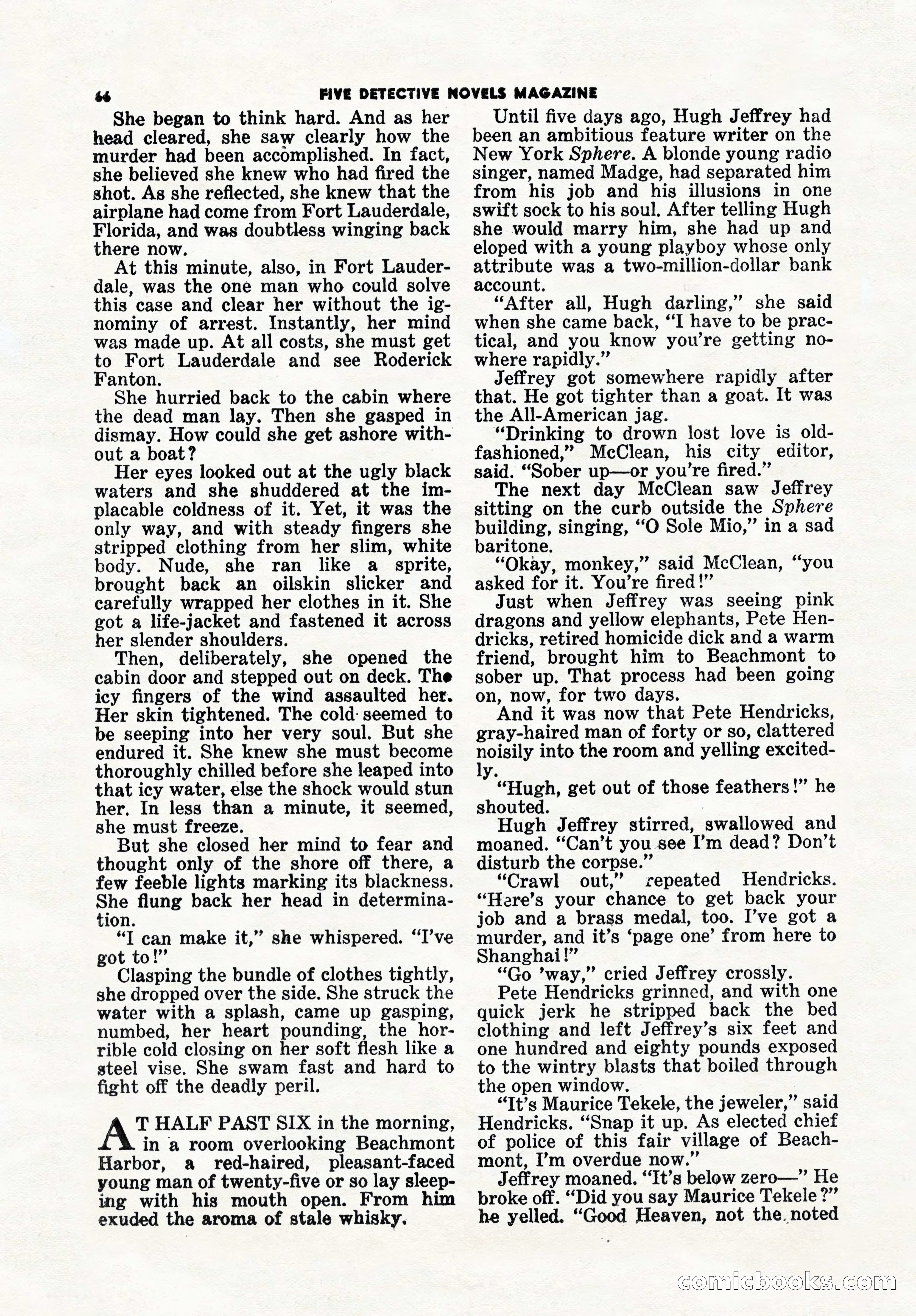 5 Detective Novels Magazine, Winter 1950 — page 66 of 148