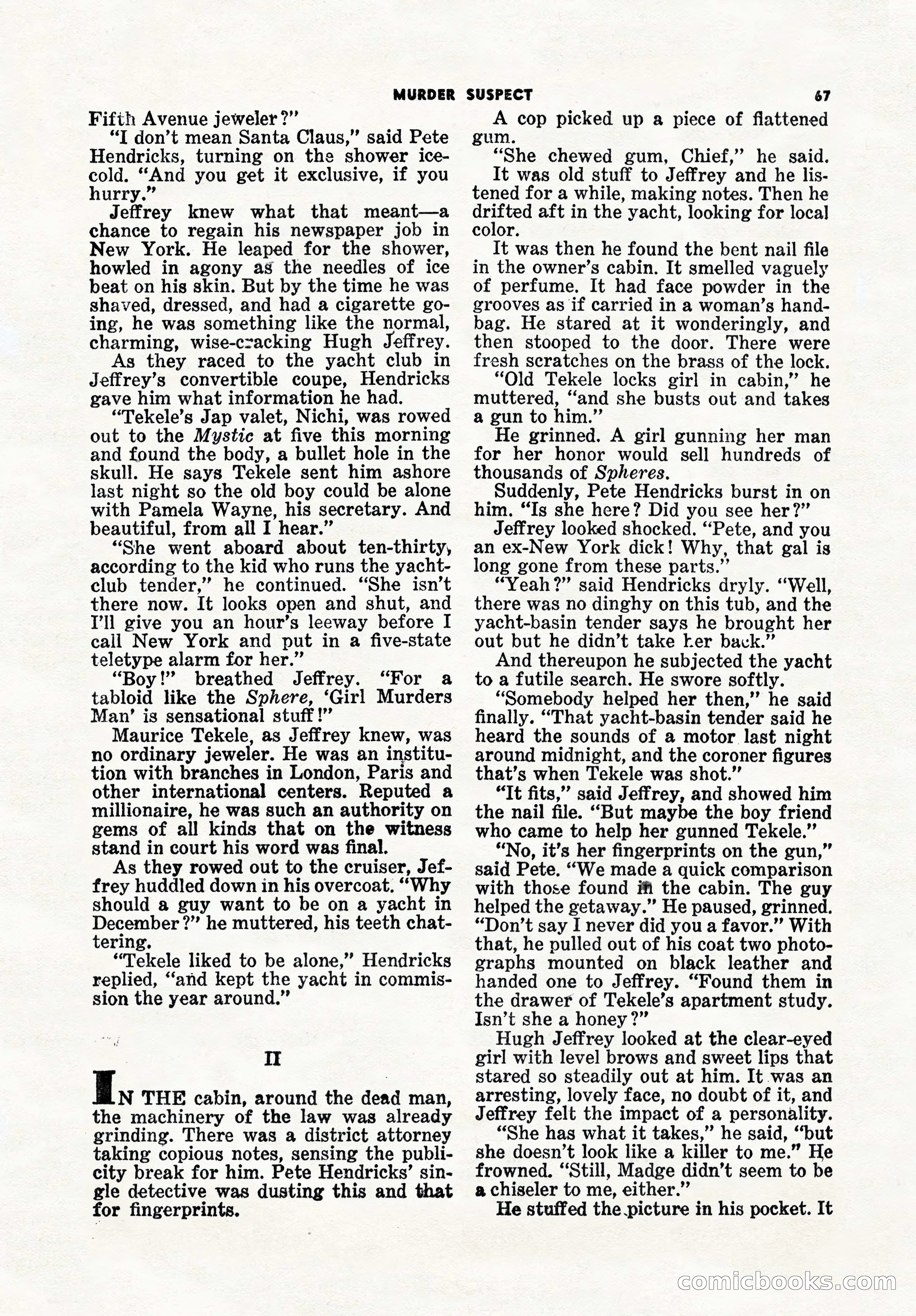 5 Detective Novels Magazine, Winter 1950 — page 67 of 148