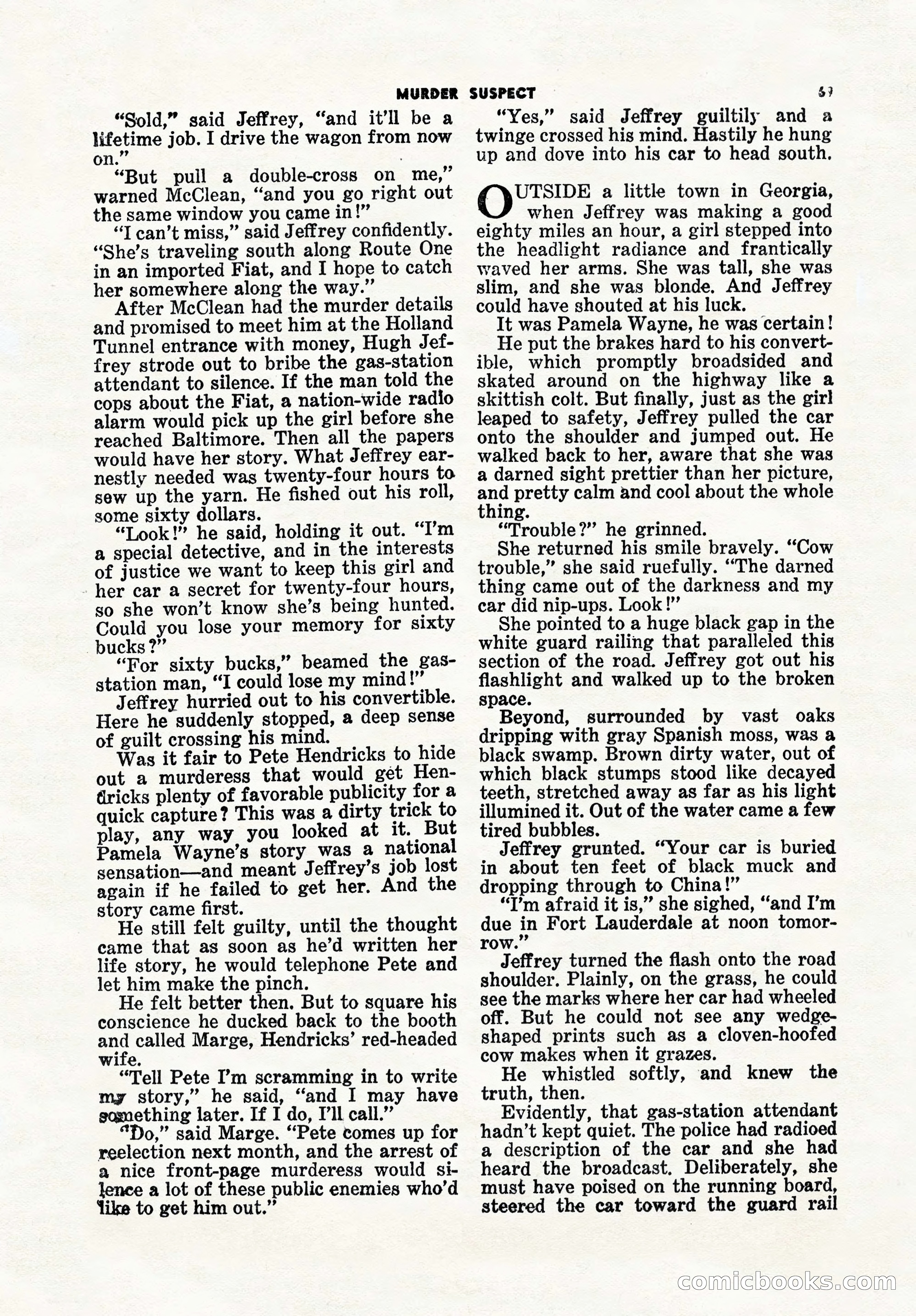 5 Detective Novels Magazine, Winter 1950 — page 69 of 148