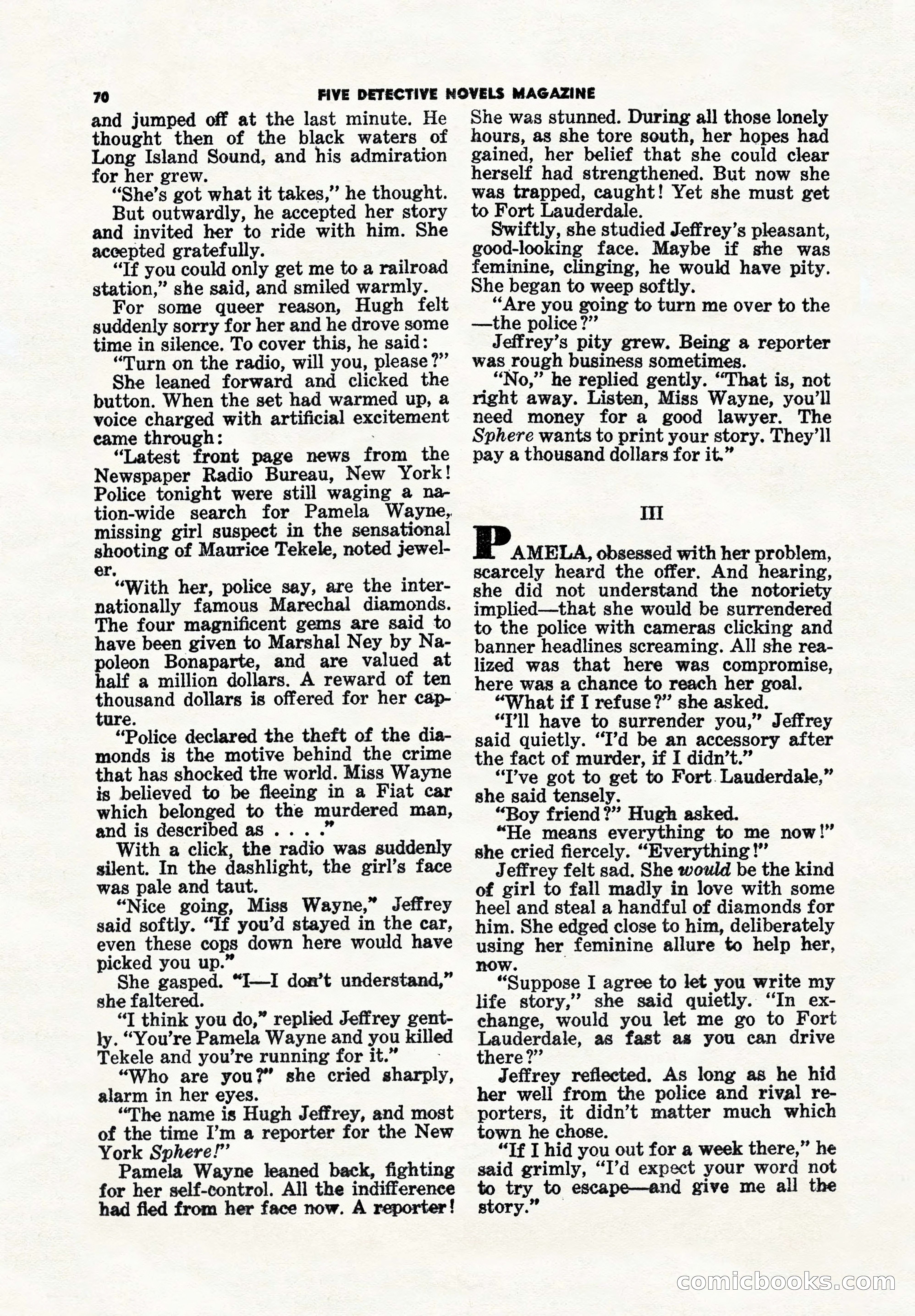 5 Detective Novels Magazine, Winter 1950 — page 70 of 148