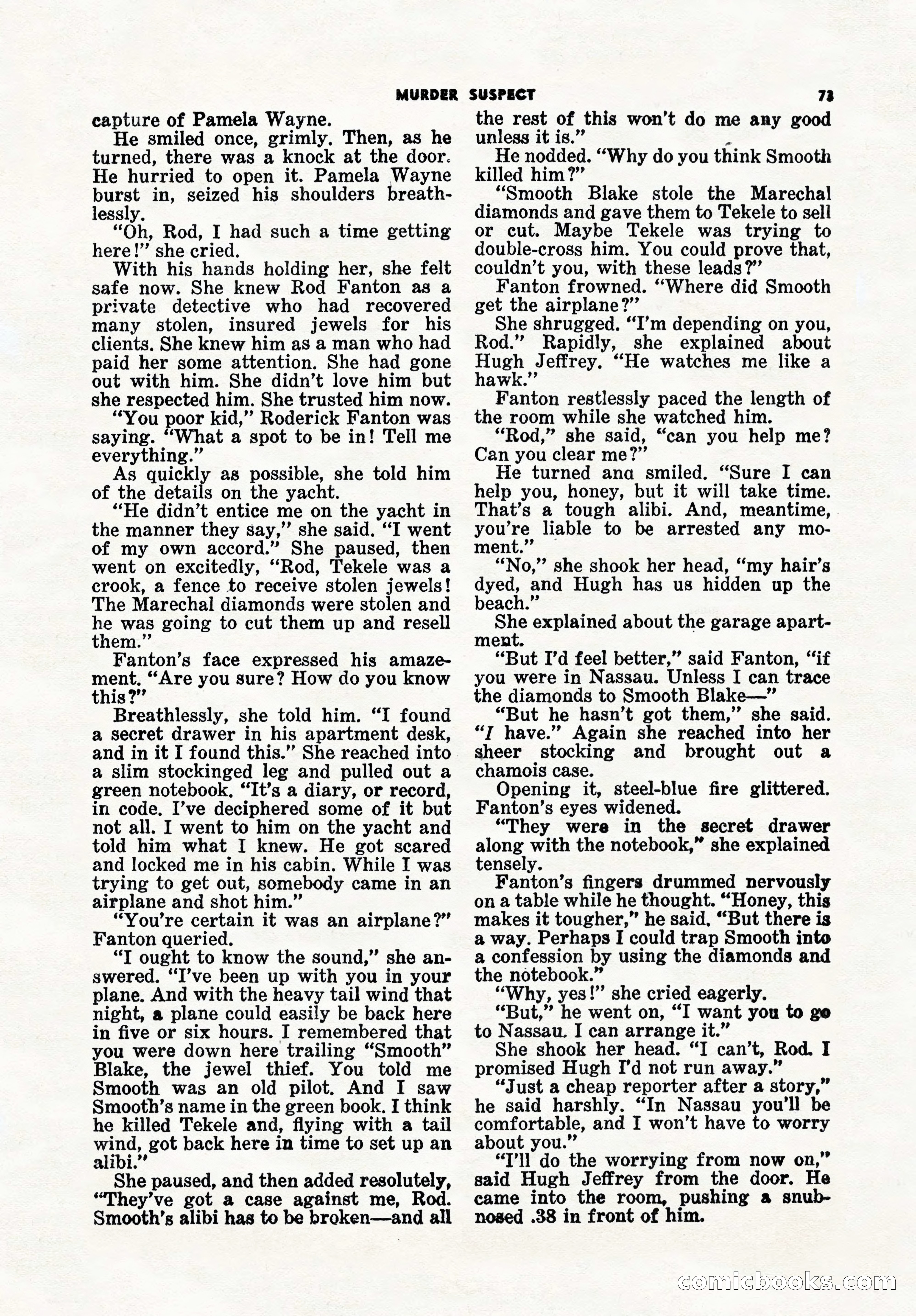 5 Detective Novels Magazine, Winter 1950 — page 73 of 148