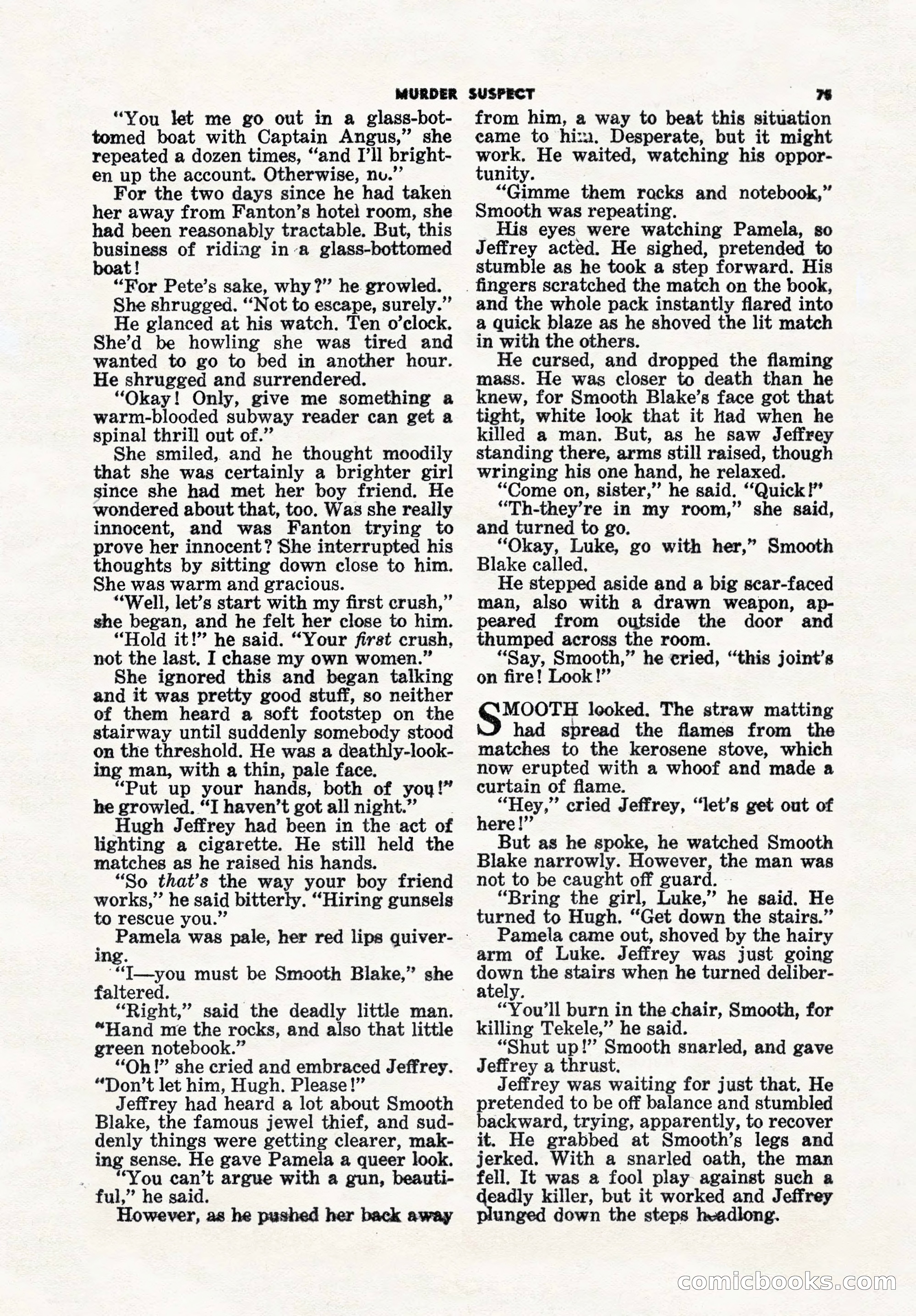 5 Detective Novels Magazine, Winter 1950 — page 75 of 148