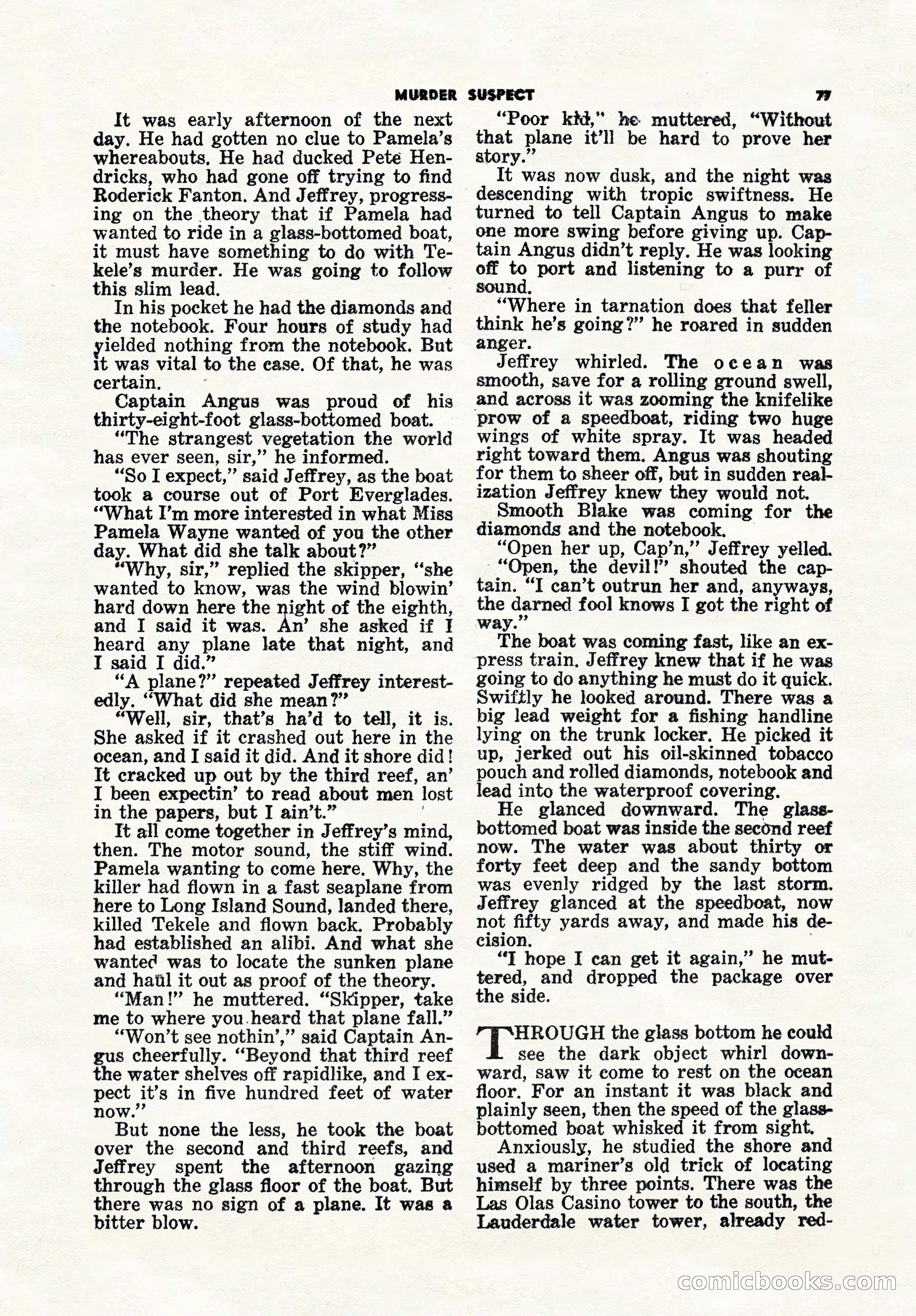 5 Detective Novels Magazine, Winter 1950 — page 77 of 148
