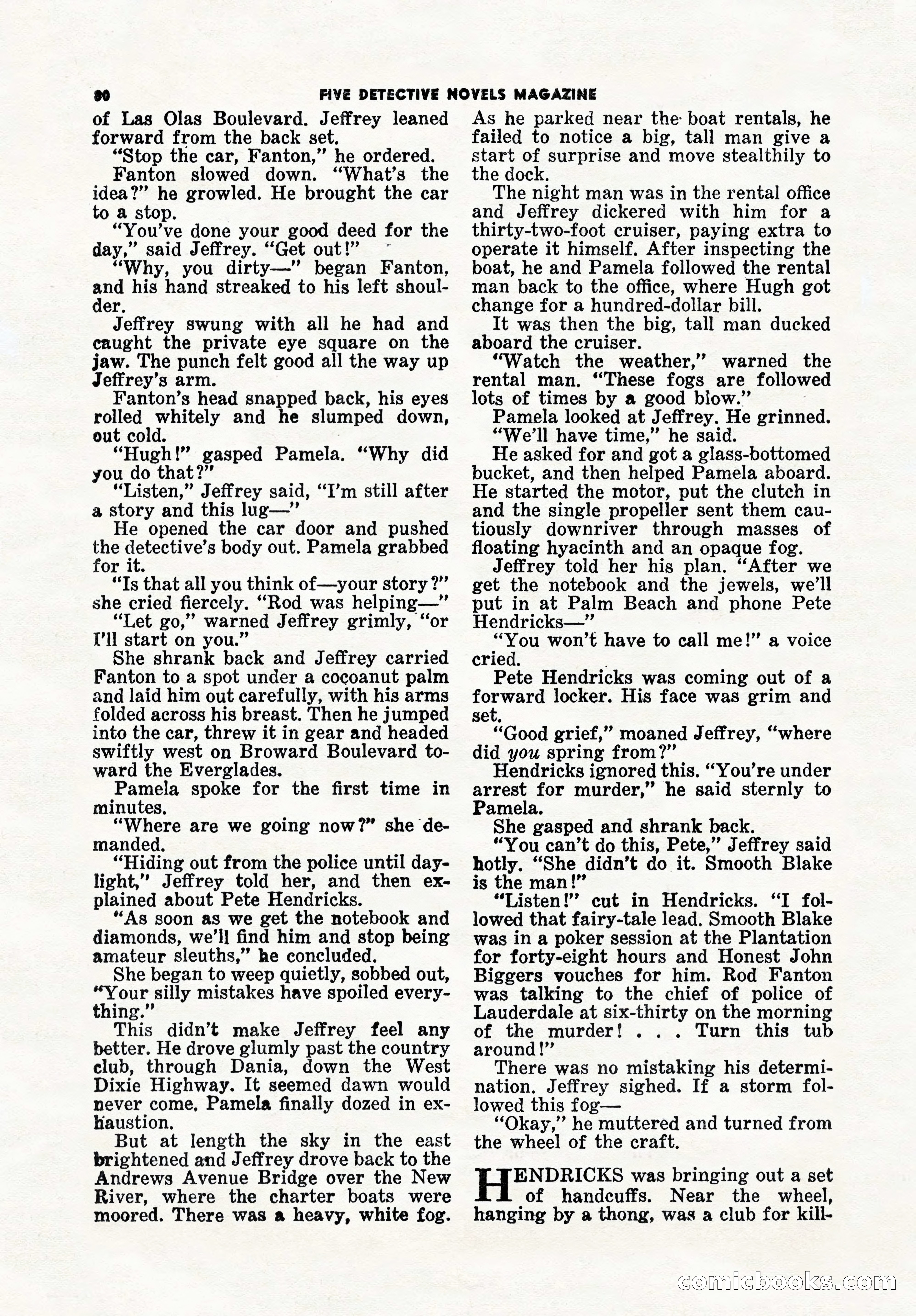 5 Detective Novels Magazine, Winter 1950 — page 80 of 148