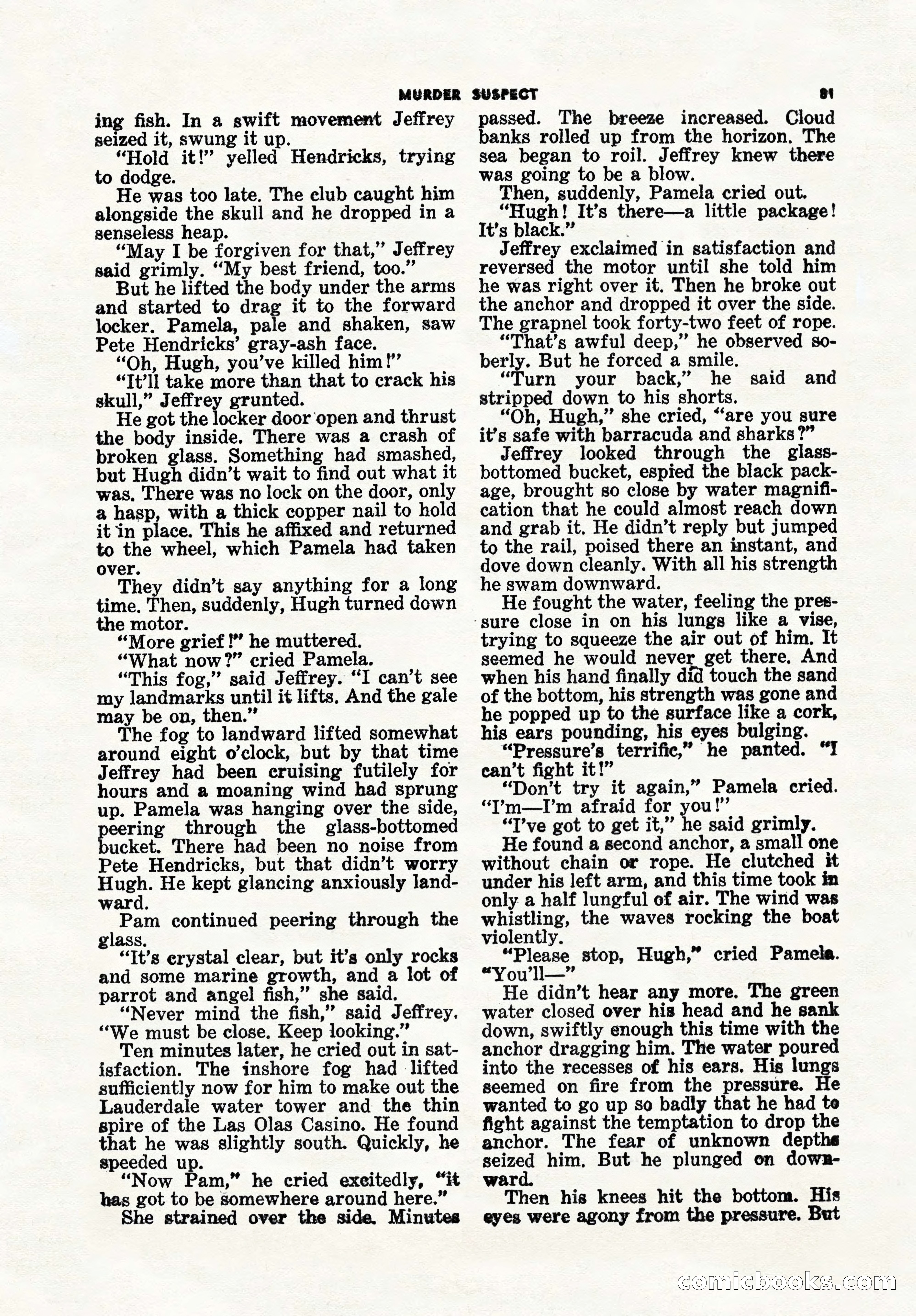5 Detective Novels Magazine, Winter 1950 — page 81 of 148