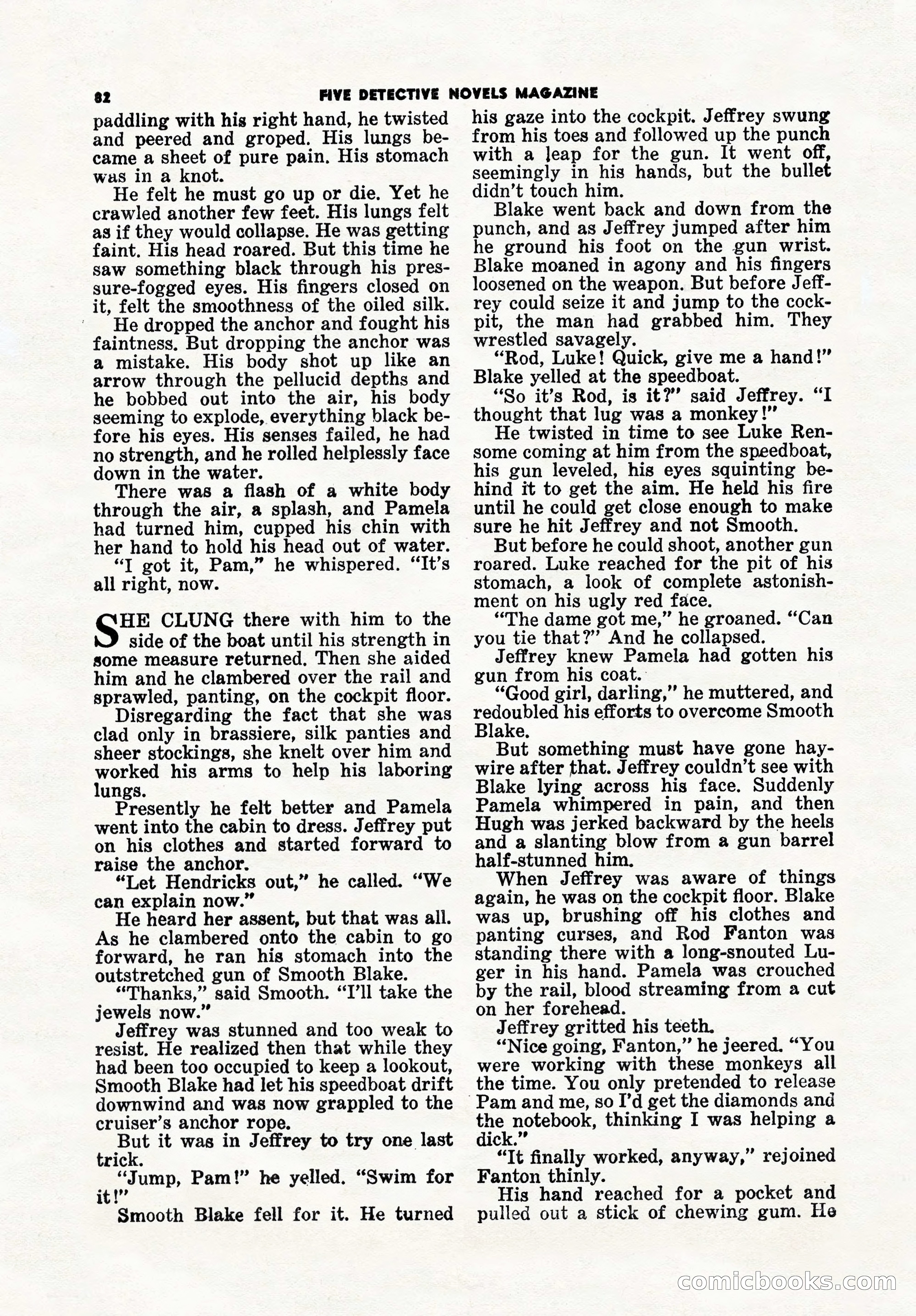 5 Detective Novels Magazine, Winter 1950 — page 82 of 148