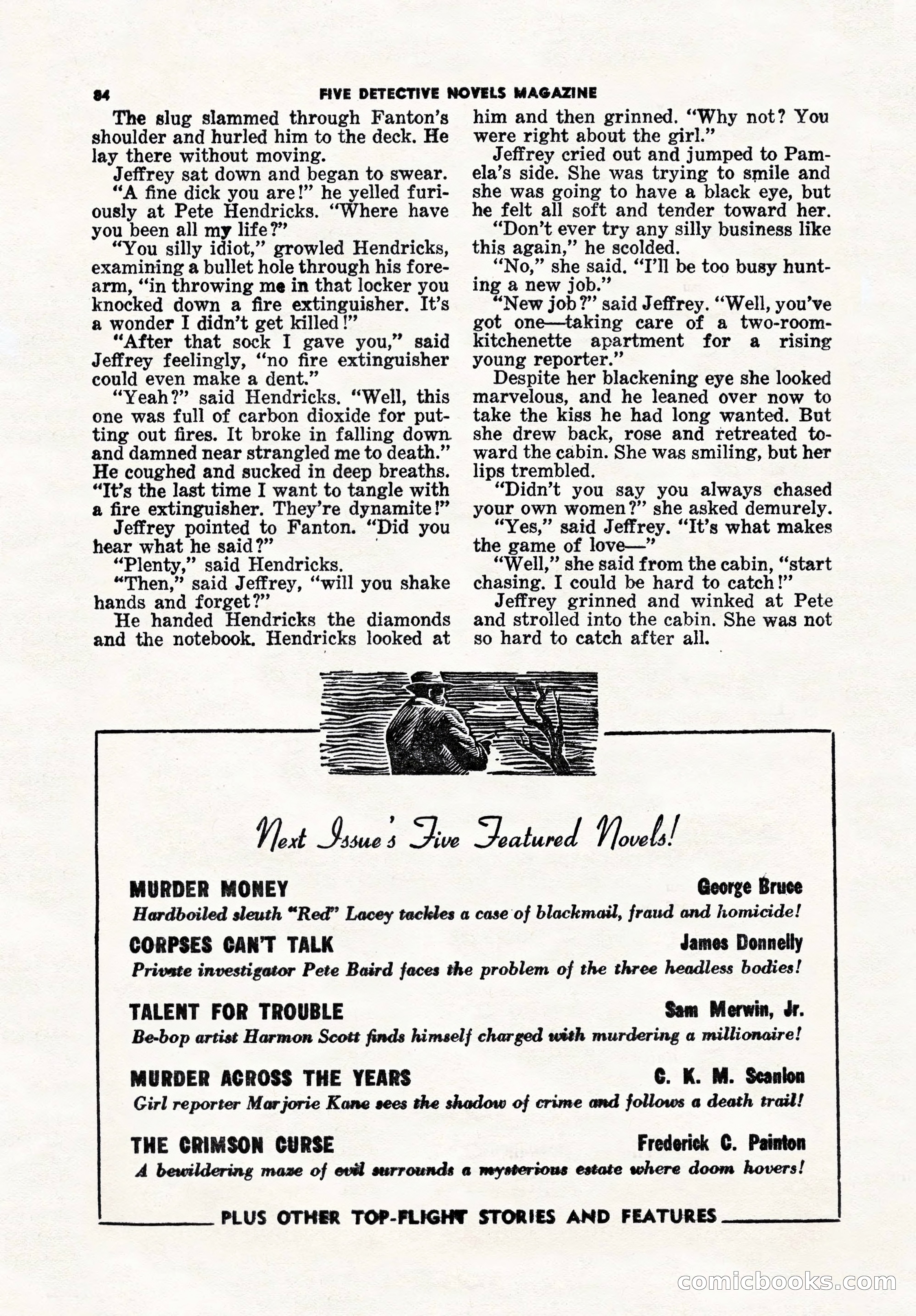 5 Detective Novels Magazine, Winter 1950 — page 84 of 148