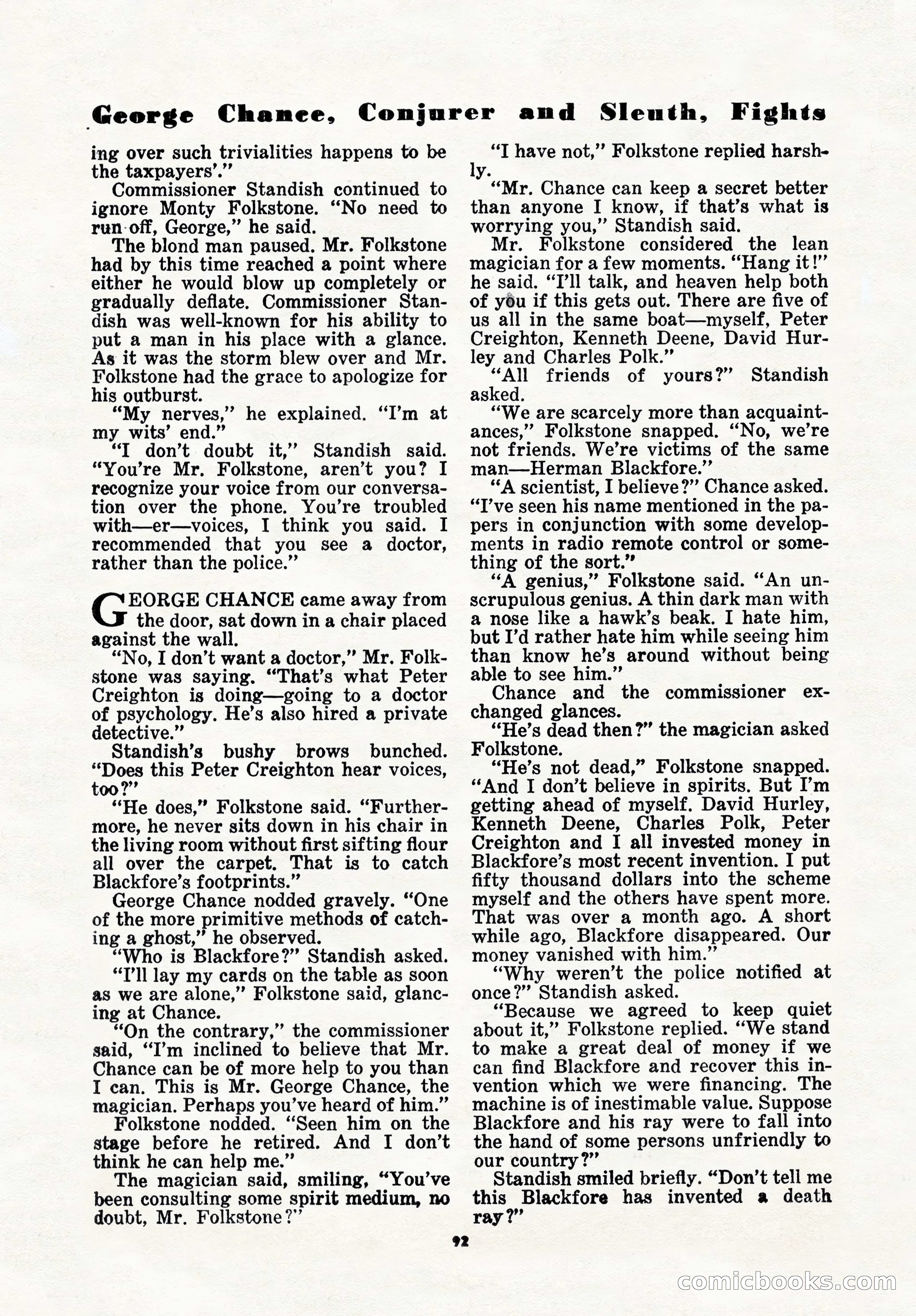 5 Detective Novels Magazine, Winter 1950 — page 92 of 148