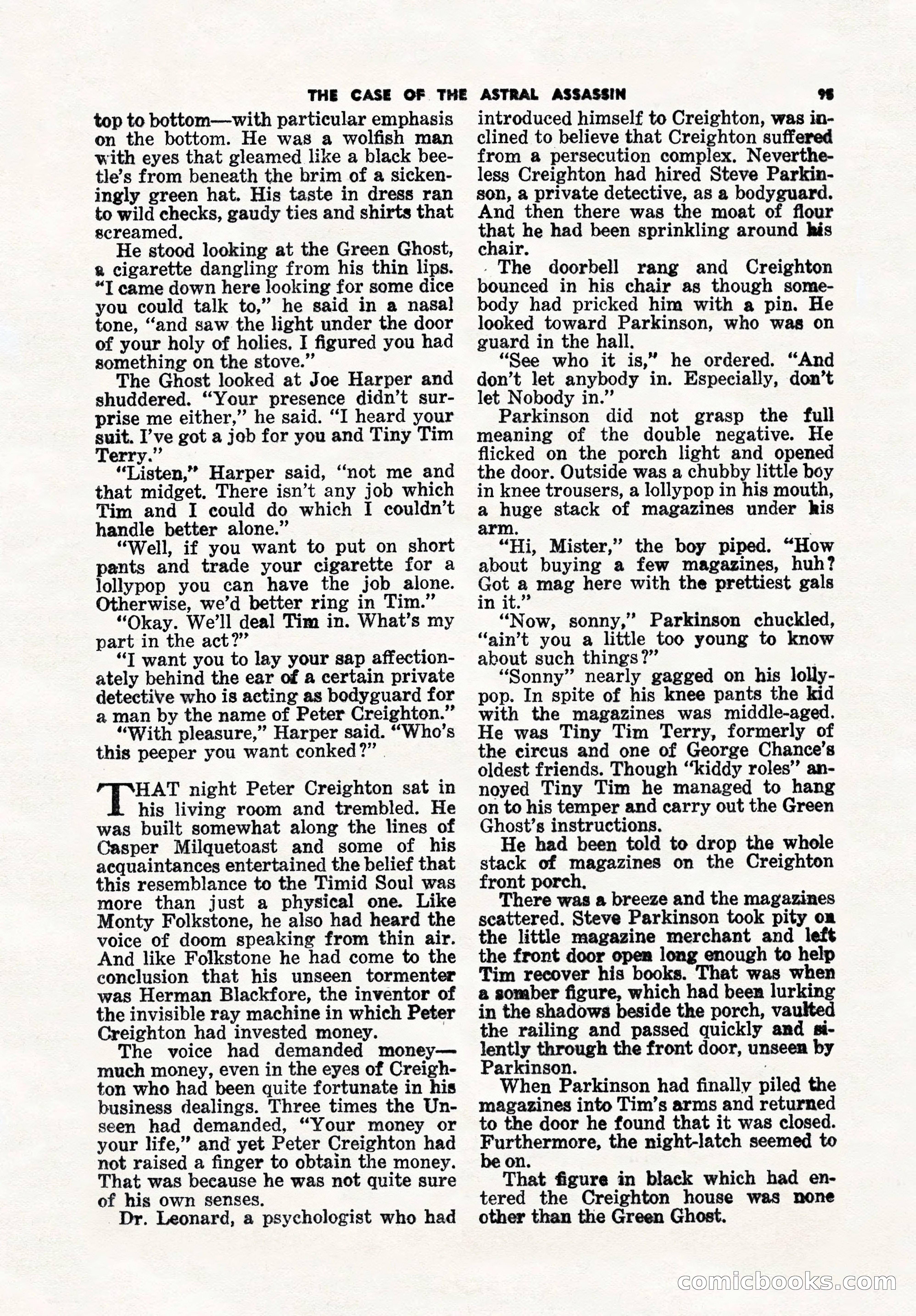 5 Detective Novels Magazine, Winter 1950 — page 95 of 148