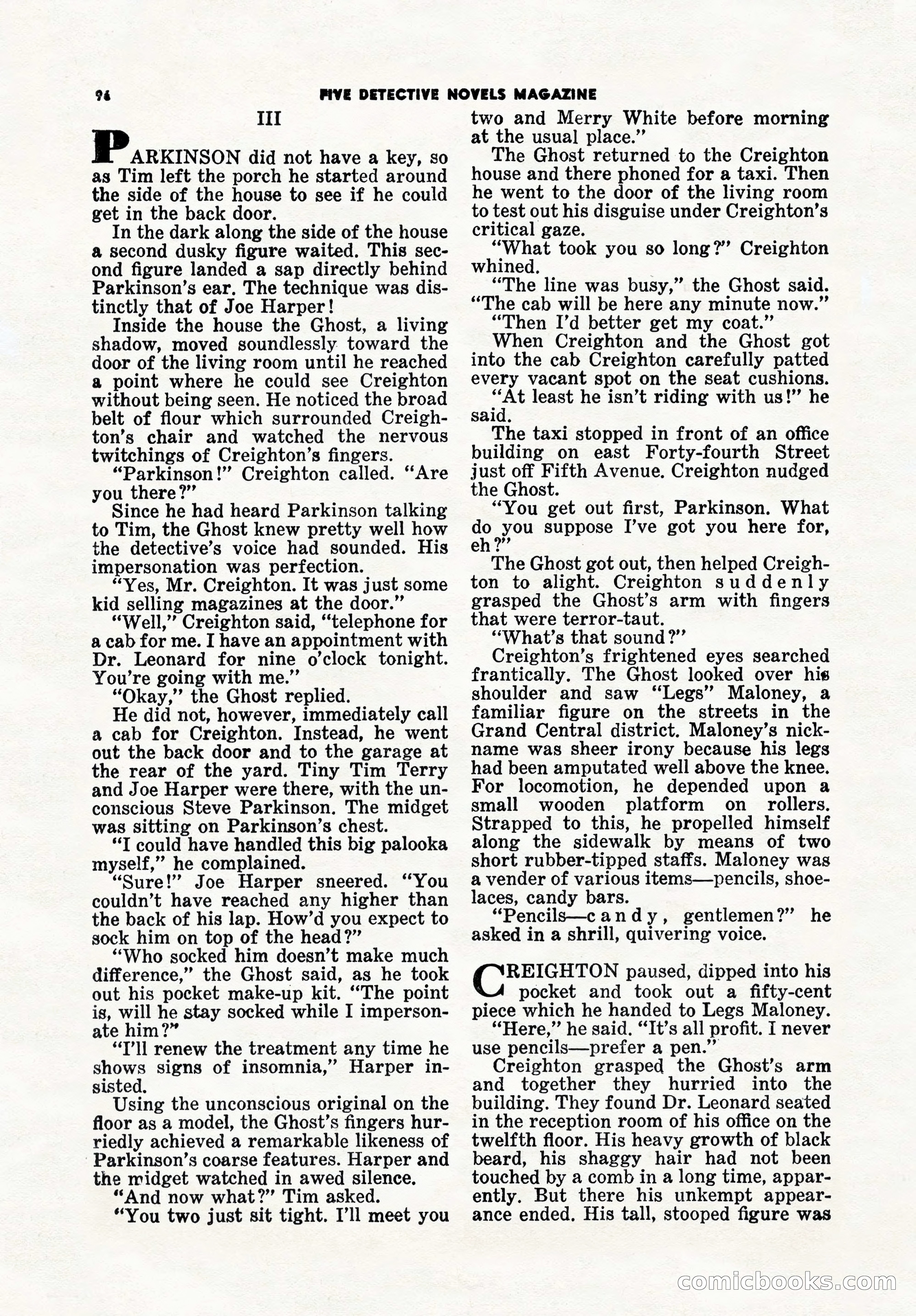 5 Detective Novels Magazine, Winter 1950 — page 96 of 148