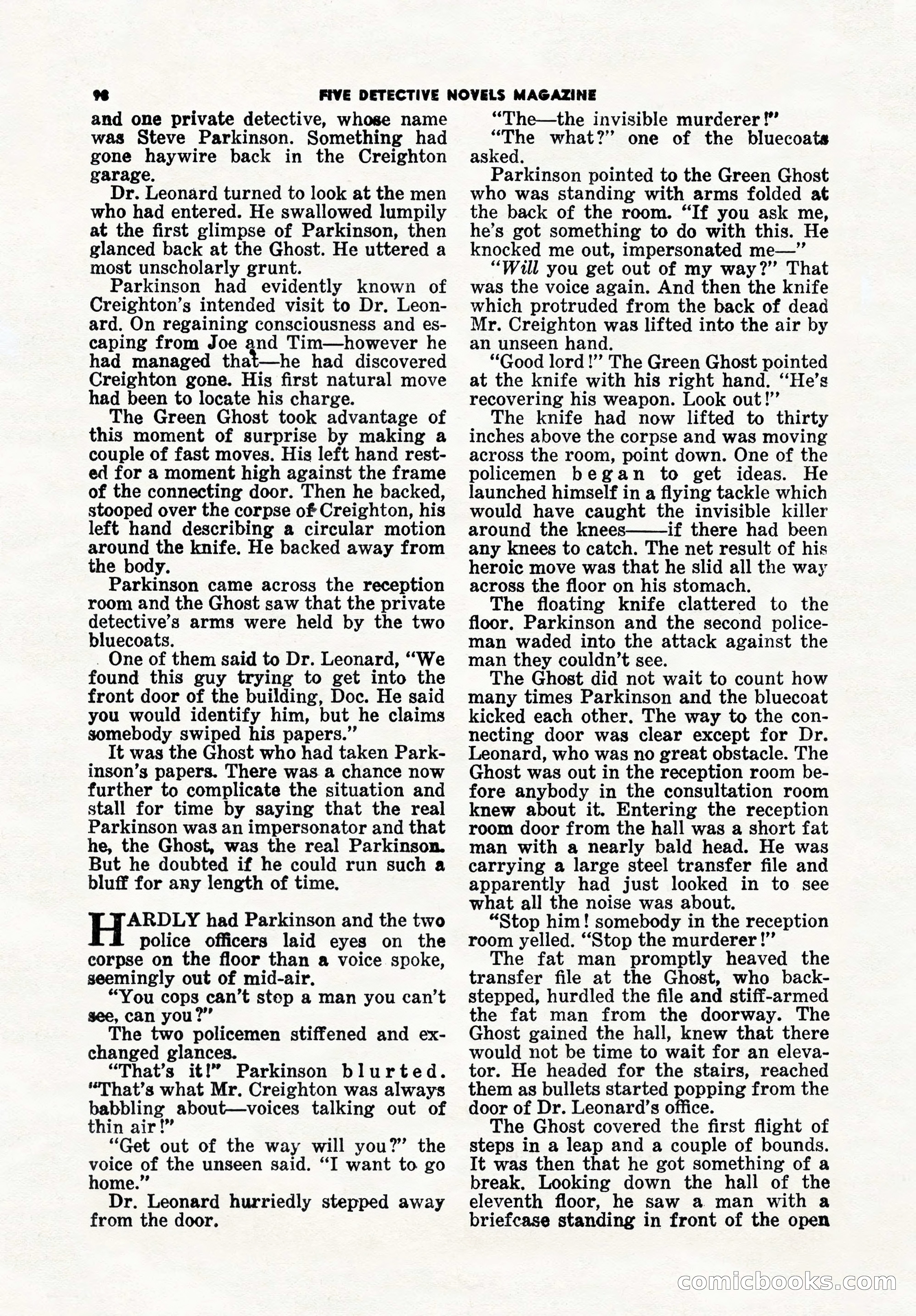 5 Detective Novels Magazine, Winter 1950 — page 98 of 148
