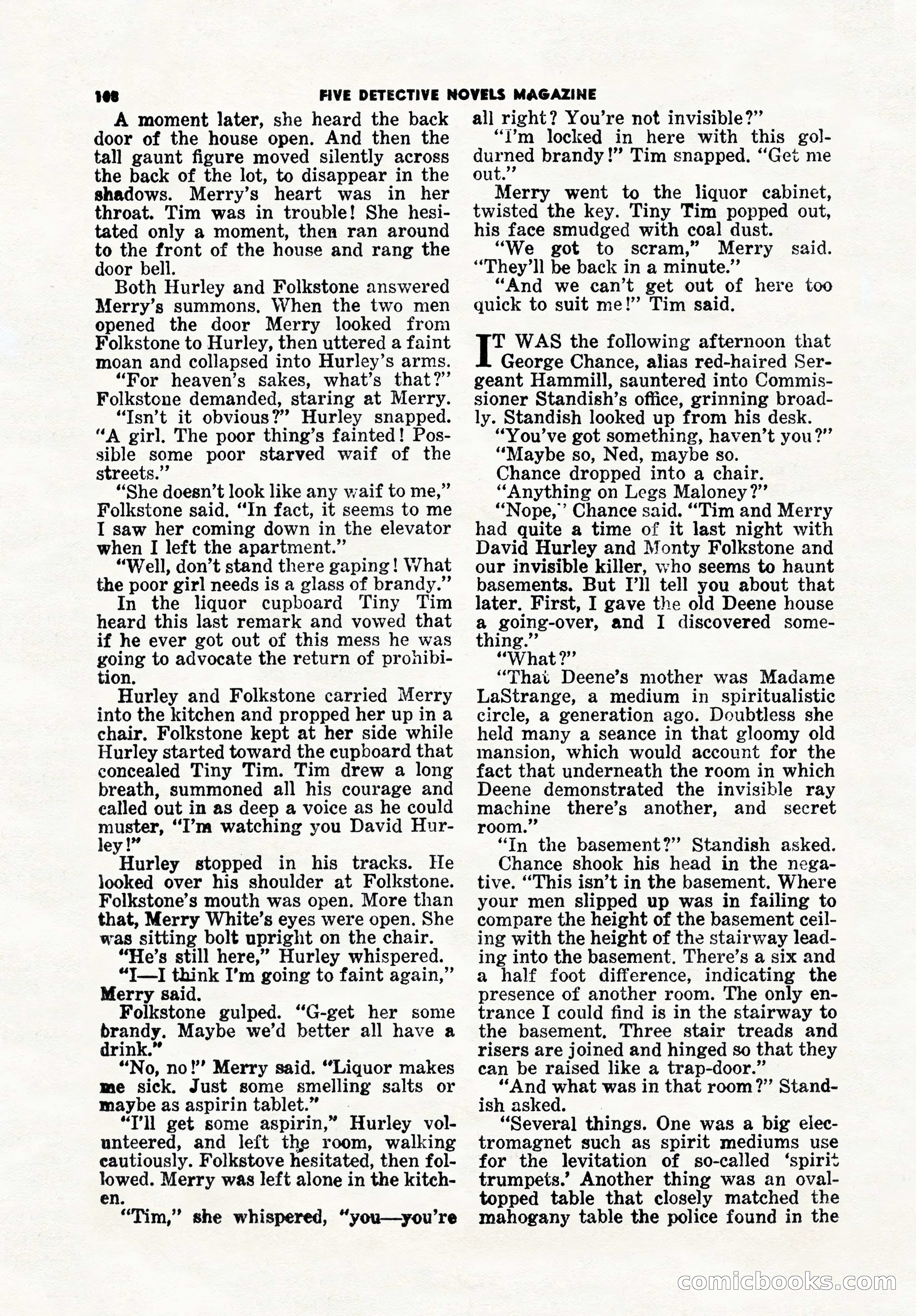 5 Detective Novels Magazine, Winter 1950 — page 108 of 148